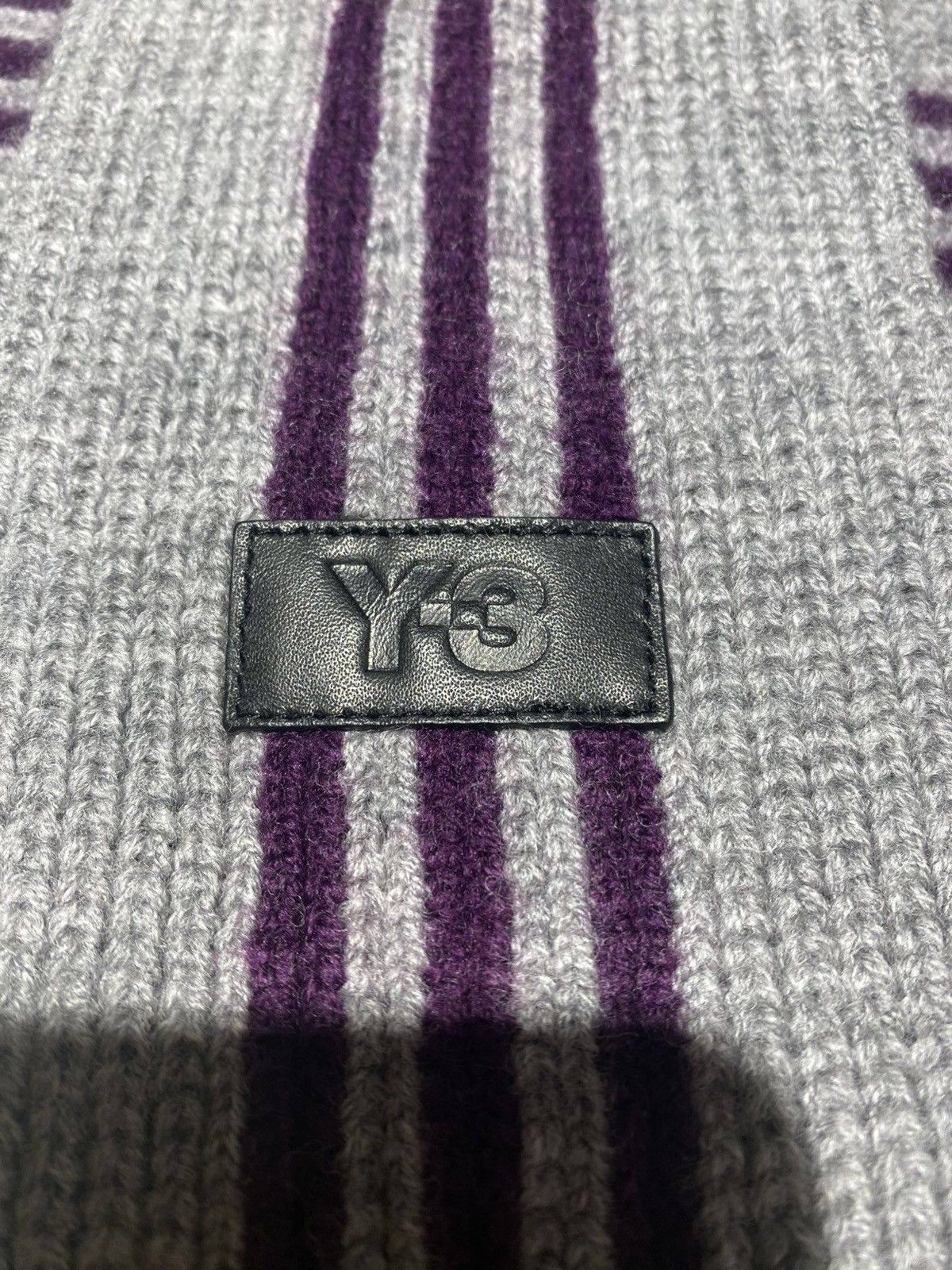 Adidas × Y-3 × Yohji Yamamoto Y-3 Wool Scarf 125X10CM Size ONE SIZE - 2 Thumbnail