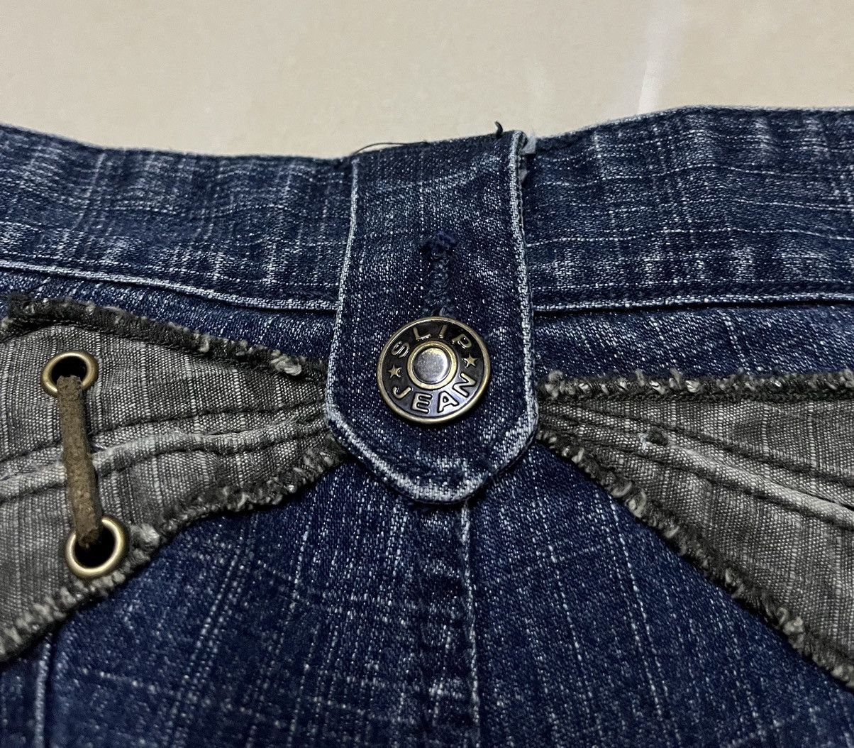 Tornado Mart Flare Jeans Slip jean drawstring pocket low rise bootcut Size US 31 - 5 Thumbnail