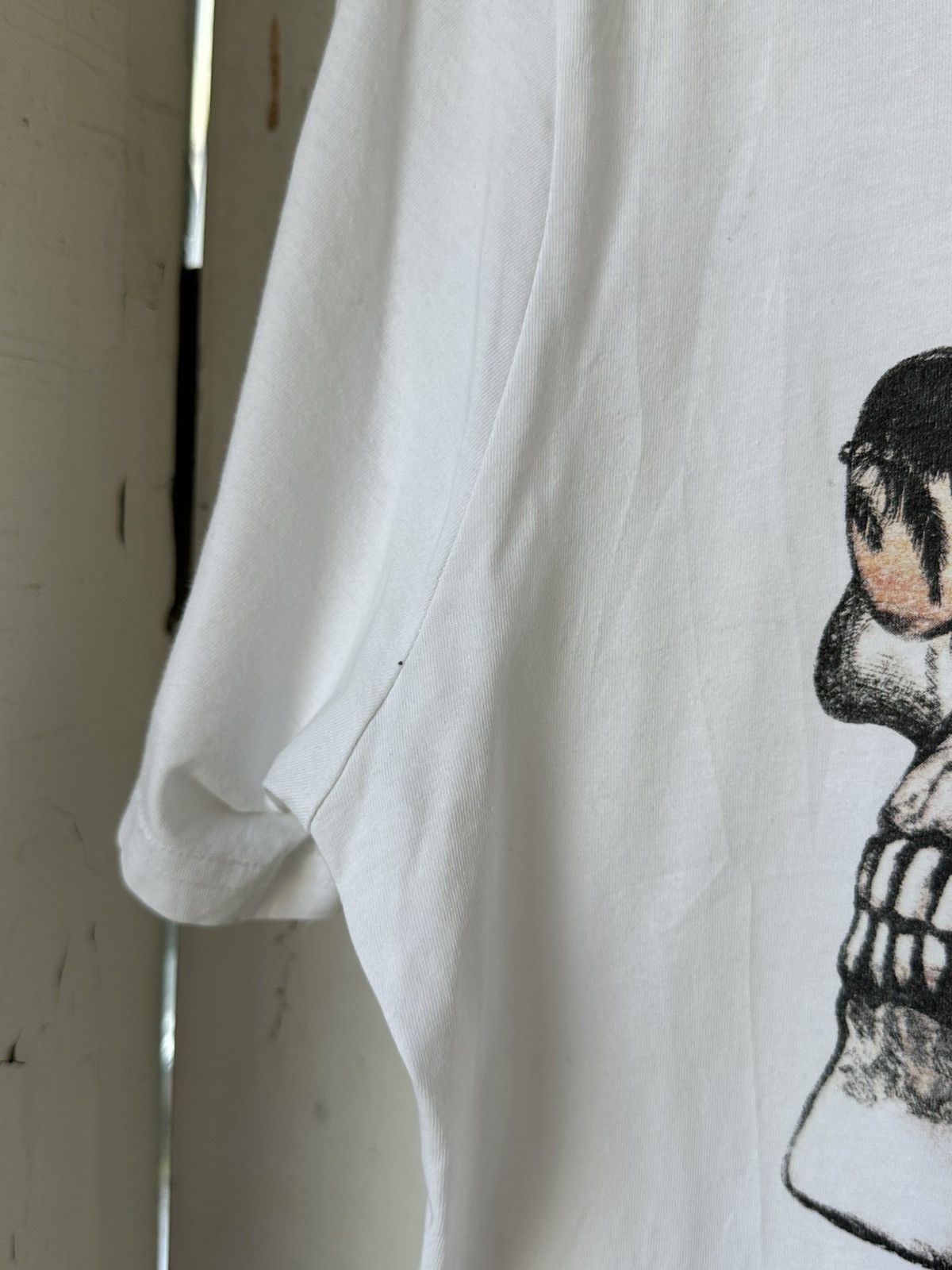 Vintage Vintage Animal White Printed Skull T-shirt Size US M / EU 48-50 / 2 - 5 Thumbnail