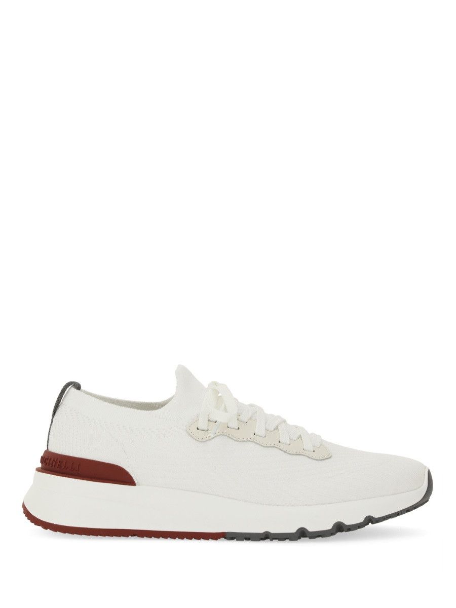 Brunello Cucinelli BRUNELLO CUCINELLI SNEAKER "RUNNER" - WHITE (IT 44) Size US 11 / EU 44 - 1 Thumbnail