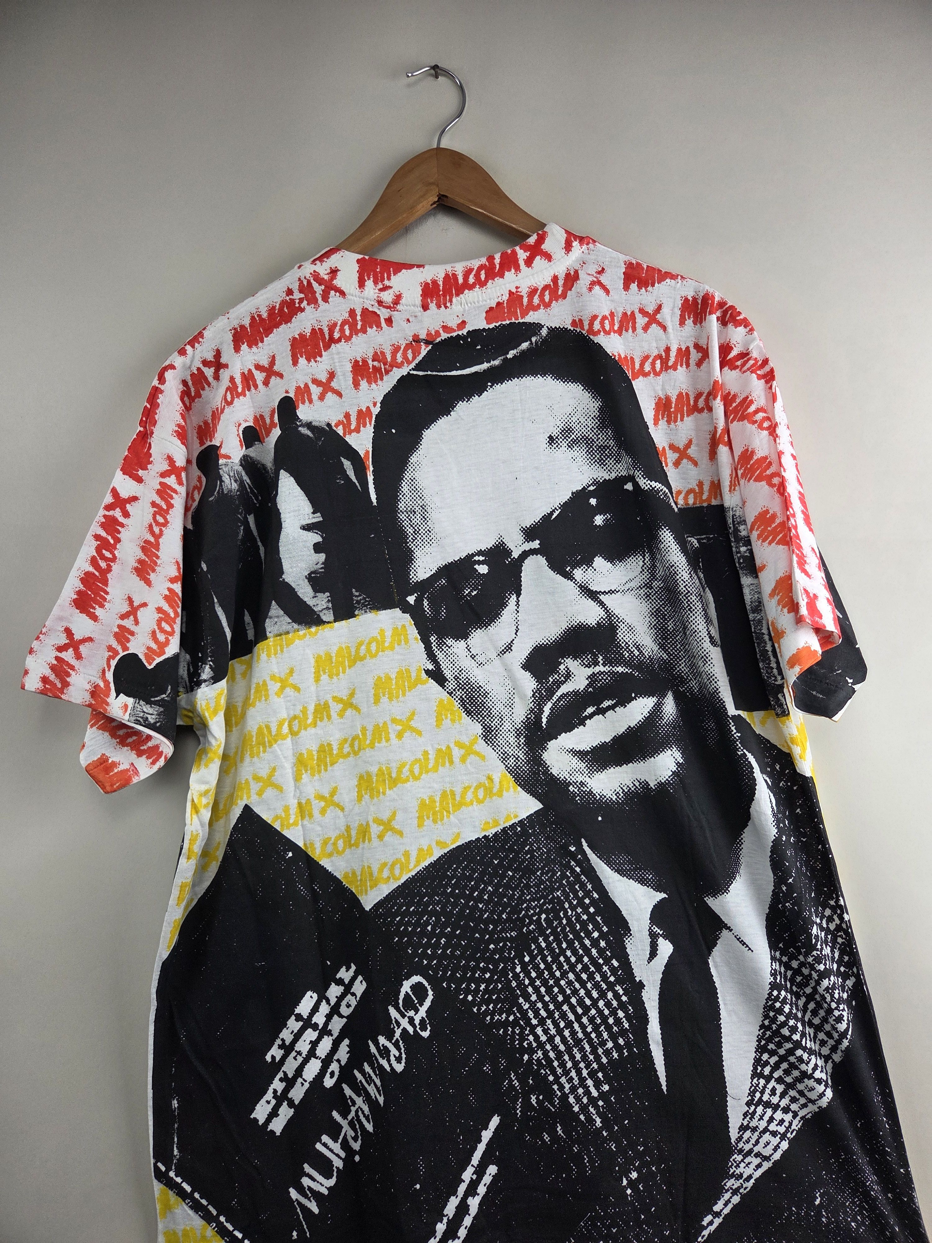 Band Tees × Rap Tees × Vintage 90s Malcolm X The heritage of Muhammad All over print L Size US L / EU 52-54 / 3 - 6 Thumbnail