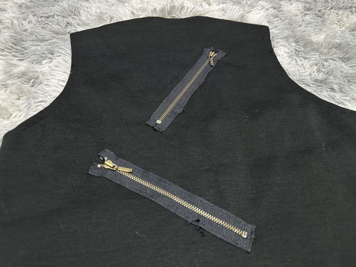 Seditionaries 🔥Japanese Y2K Spike Studded Hybrid Leather Vest Zip Punk Size US M / EU 48-50 / 2 - 10 Thumbnail