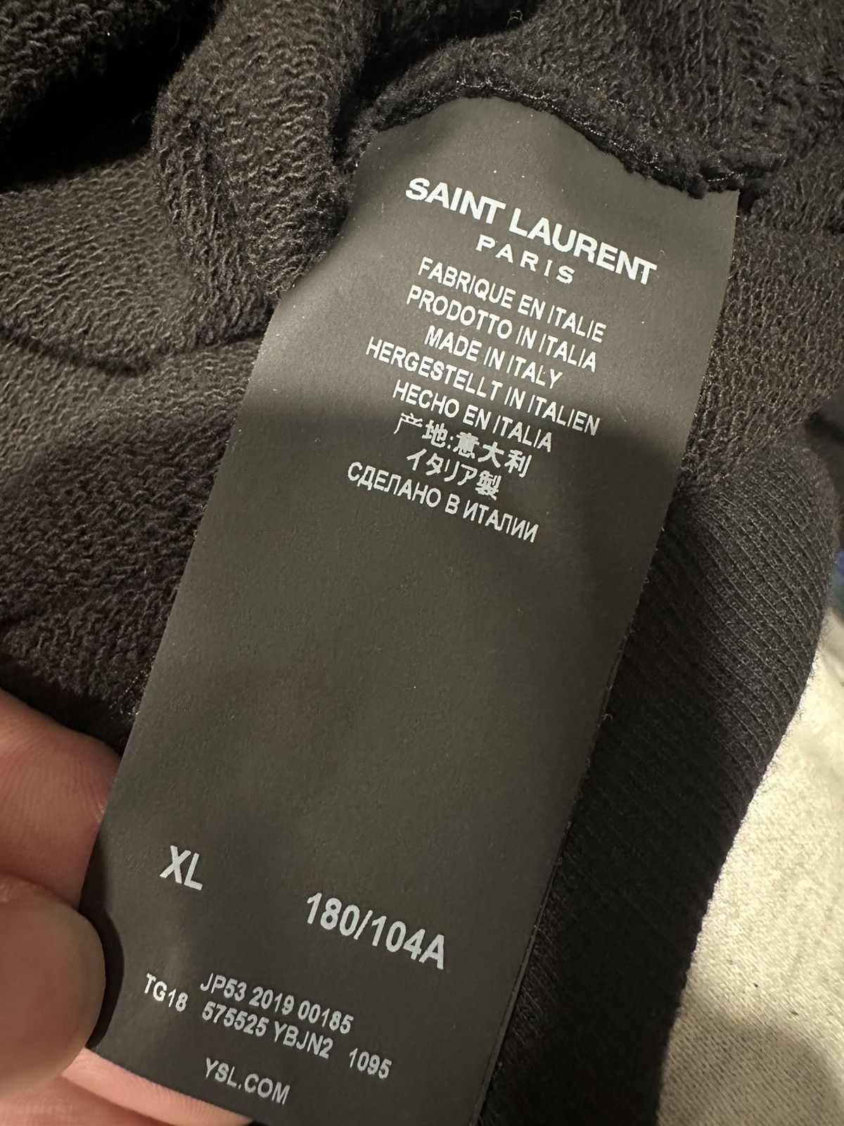 Saint Laurent Paris SAINT LAURENT PARIS STAR LOGO HOODIE Size US XL / EU 56 / 4 - 4 Thumbnail