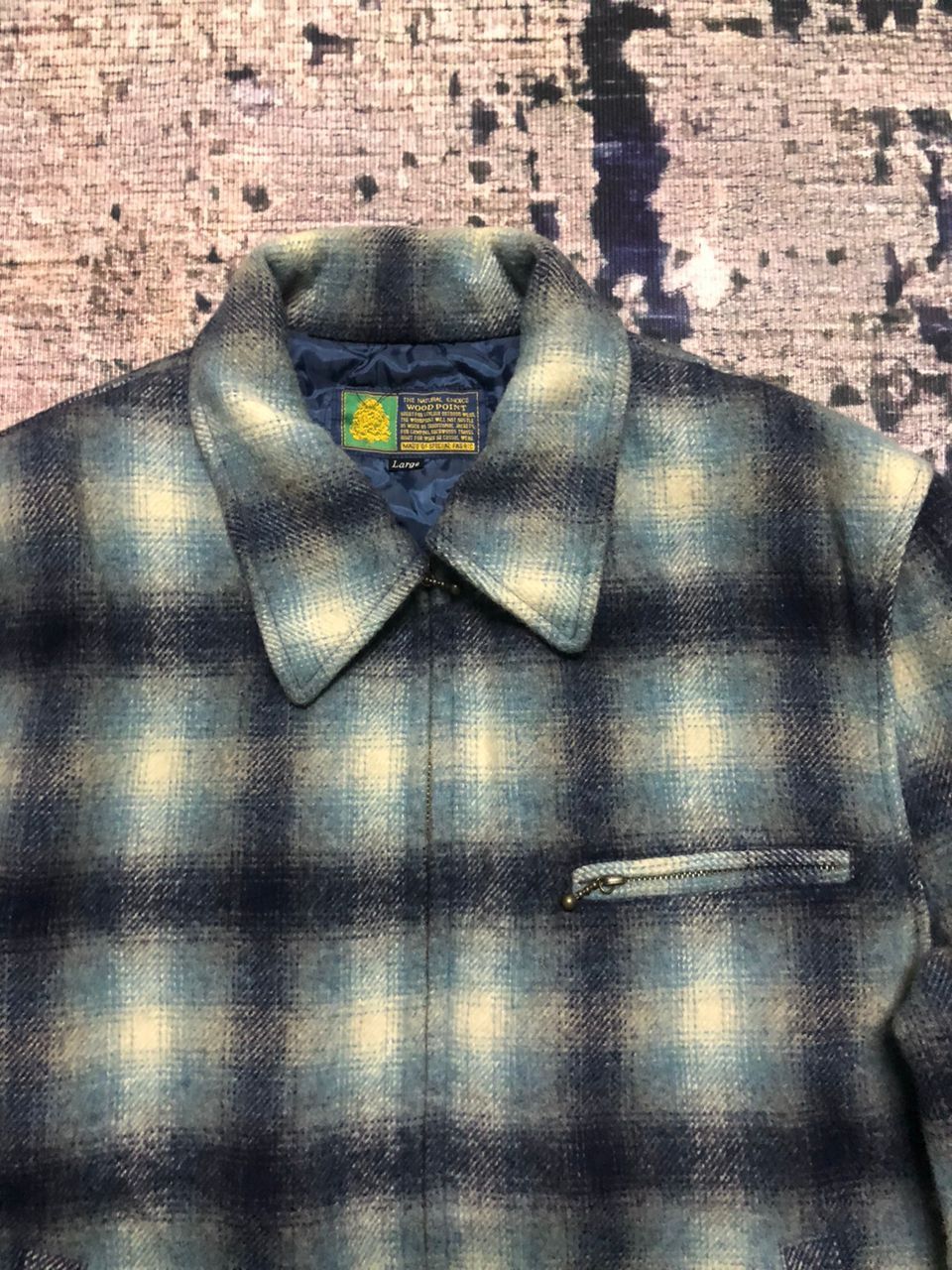 Japanese Brand Vintage Shadows Plaid Wool Flannel Zipper Jacket Size US M / EU 48-50 / 2 - 4 Thumbnail