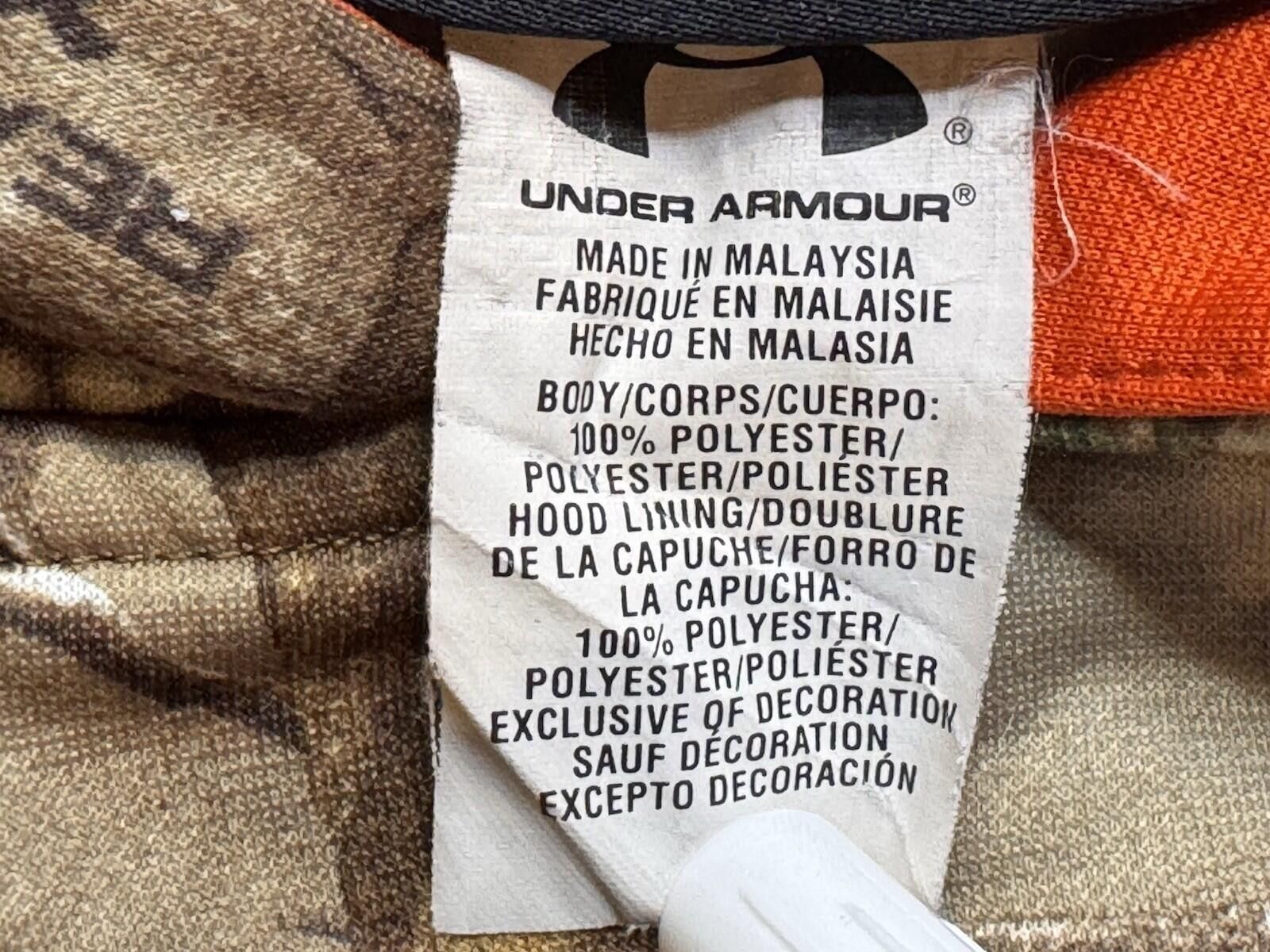 Under Armour Under Armour Hoodie YLG Camo Realtree Orange Logo 770 Size ONE SIZE - 6 Thumbnail