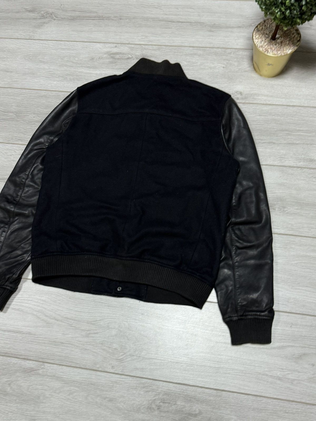 Allsaints Allsaints bomber varsity wool leather jacket buttons Size US L / EU 52-54 / 3 - 11 Thumbnail