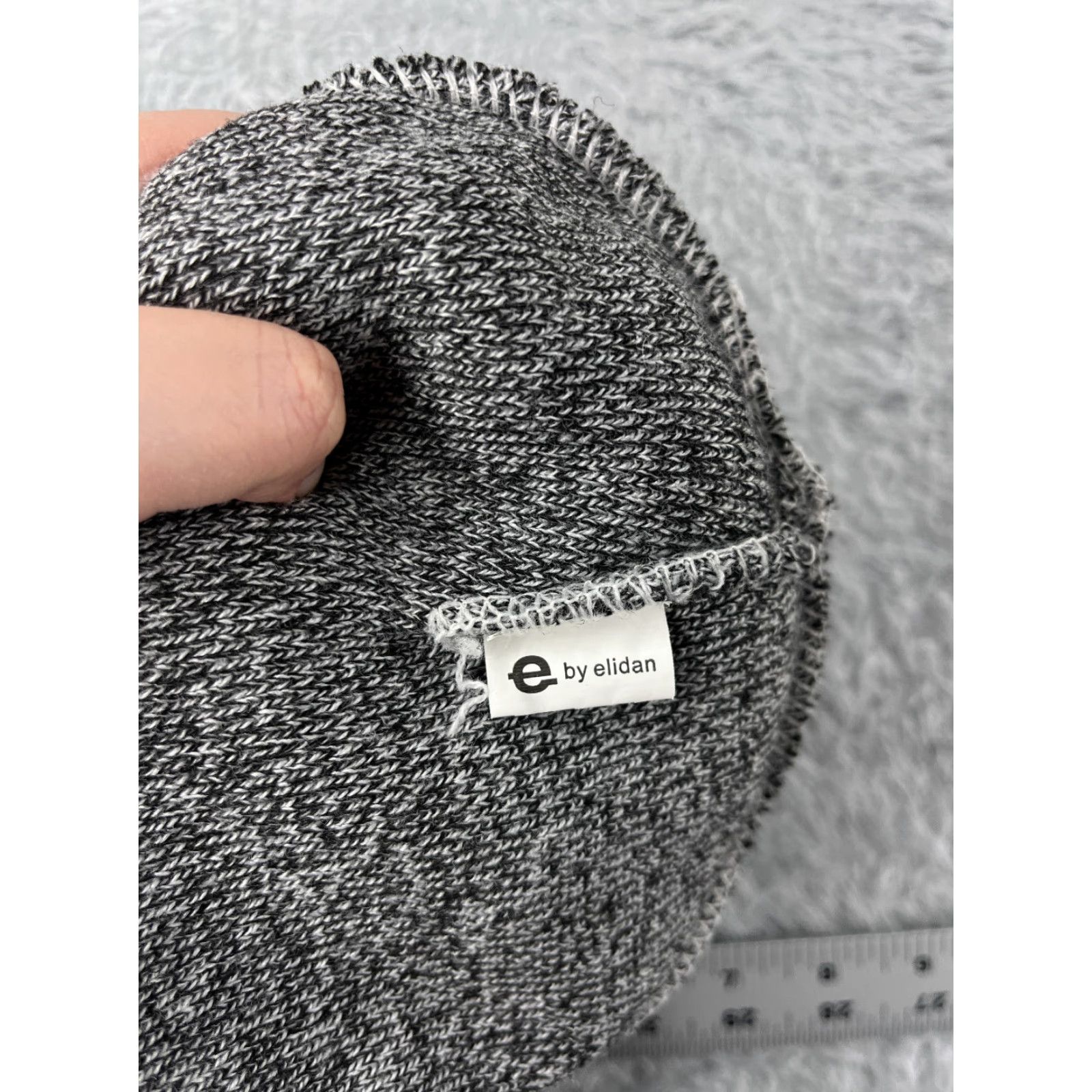 Vintage E by Elidan Beanie Adult One Size Gray 100% Acrylic Knit Unisex Adults Solid Outdoor Ski Adjustable Lightweight Size ONE SIZE - 6 Thumbnail