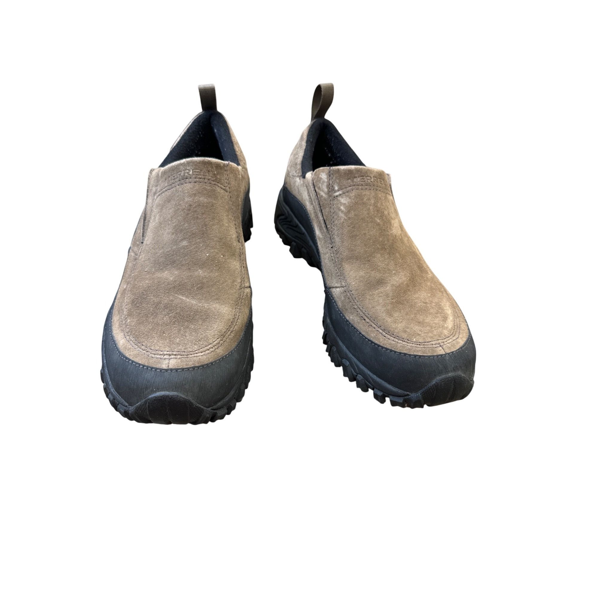 Merrell Men\'s Tan/Brown Suede Slip-On Hiking Loafer Size 9.5W Merrell Jungle Moc Gunsmoke Clog Slip-on Shoe Loafer Men main image 2