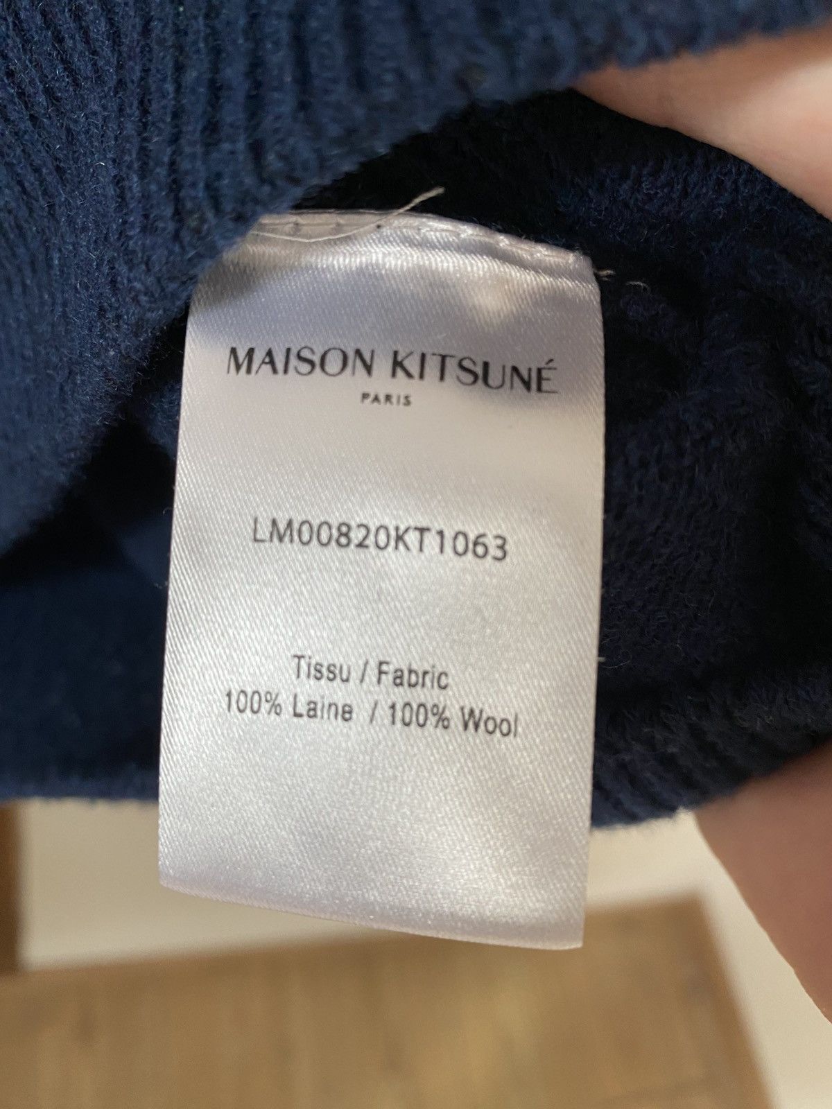 Maison Kitsune Maison Kitsune Knitted Turtleneck with Fox Logo Size US S / EU 44-46 / 1 - 5 Thumbnail