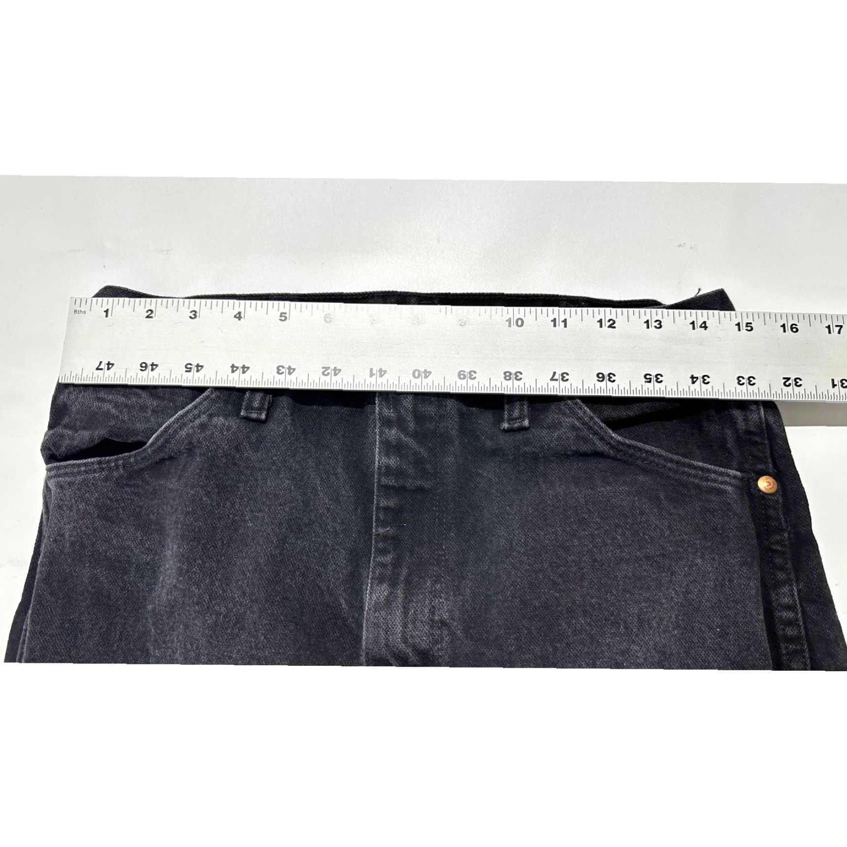 Wrangler VINTAGE Wrangler Jeans Mens Size 31 Gray Denim 100% Cotton Western Cowboy Rodeo Size US 30 / EU 46 - 3 Thumbnail