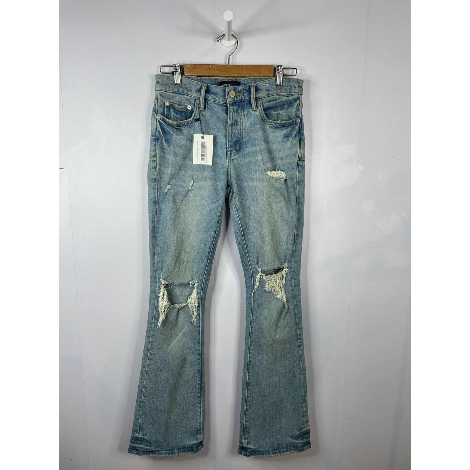 Purple Brand Purple Brand Light Wash Blue Jeans Size US 29 - 1 Thumbnail