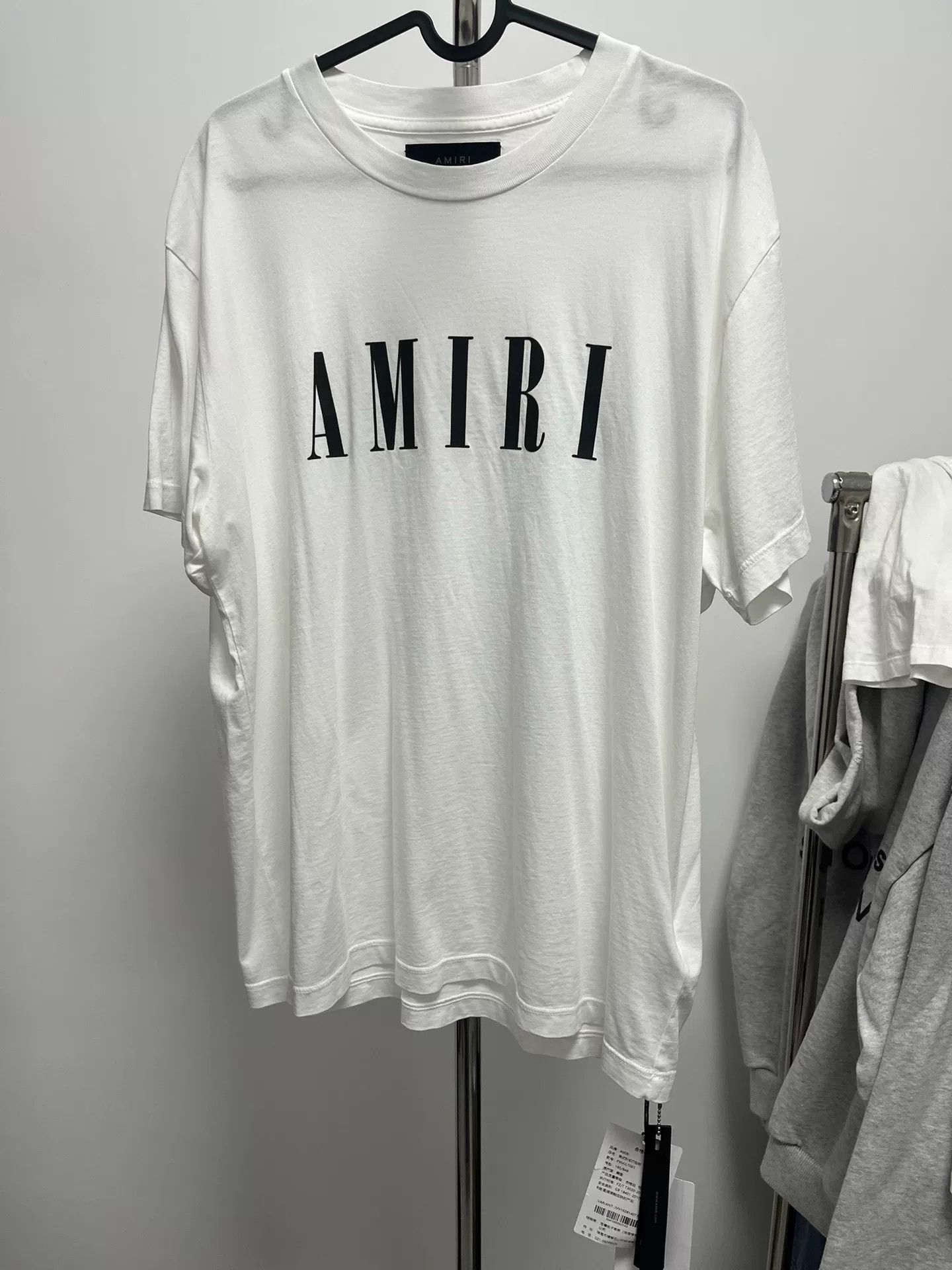 Amiri amiri white logo short sleeve t-shirt Size US M / EU 48-50 / 2 - 1 Thumbnail