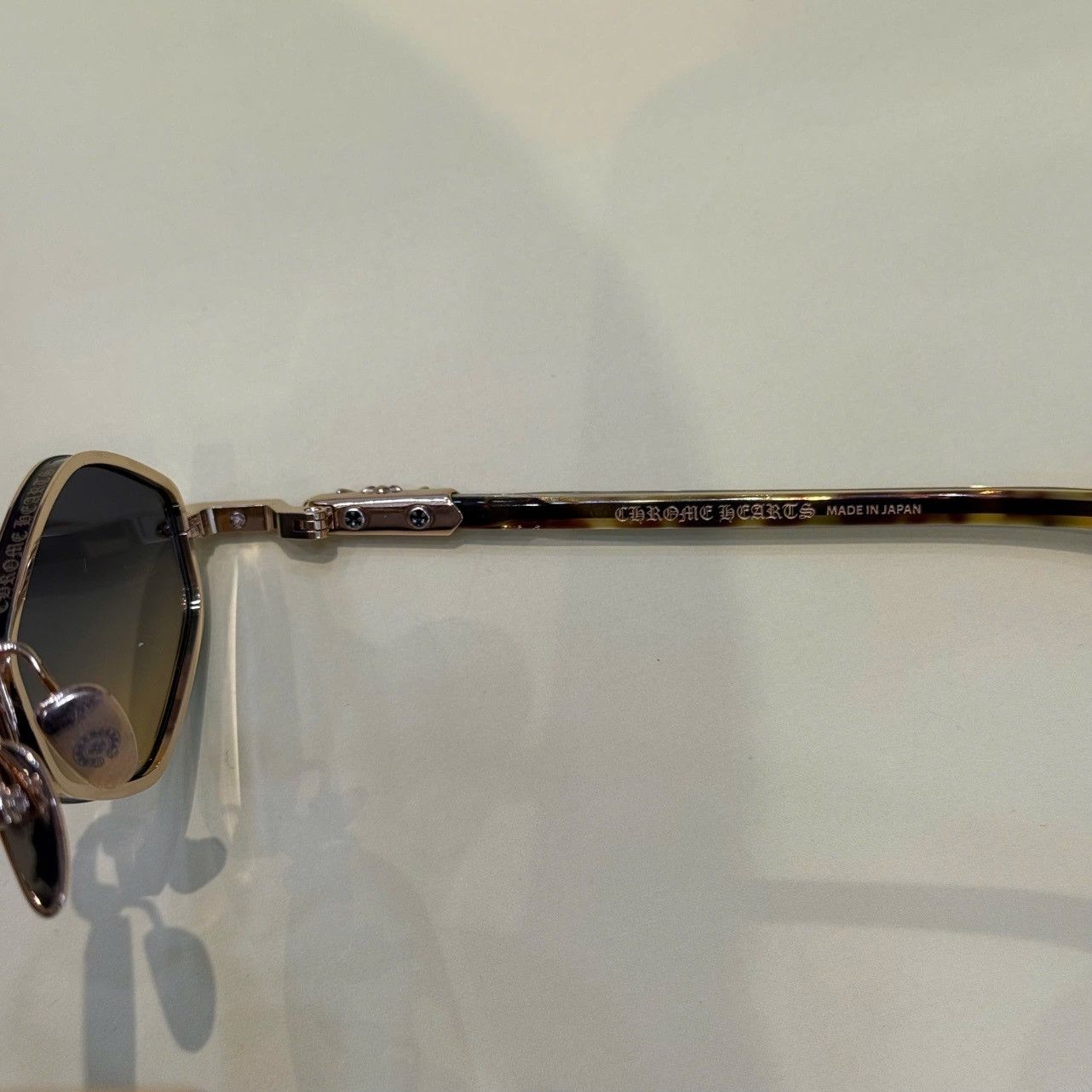 Chrome Hearts CHROME HEARTS NIP SLIP Gold Plated/Dark Tortoise-Dark Tortoise Size ONE SIZE - 2 Thumbnail
