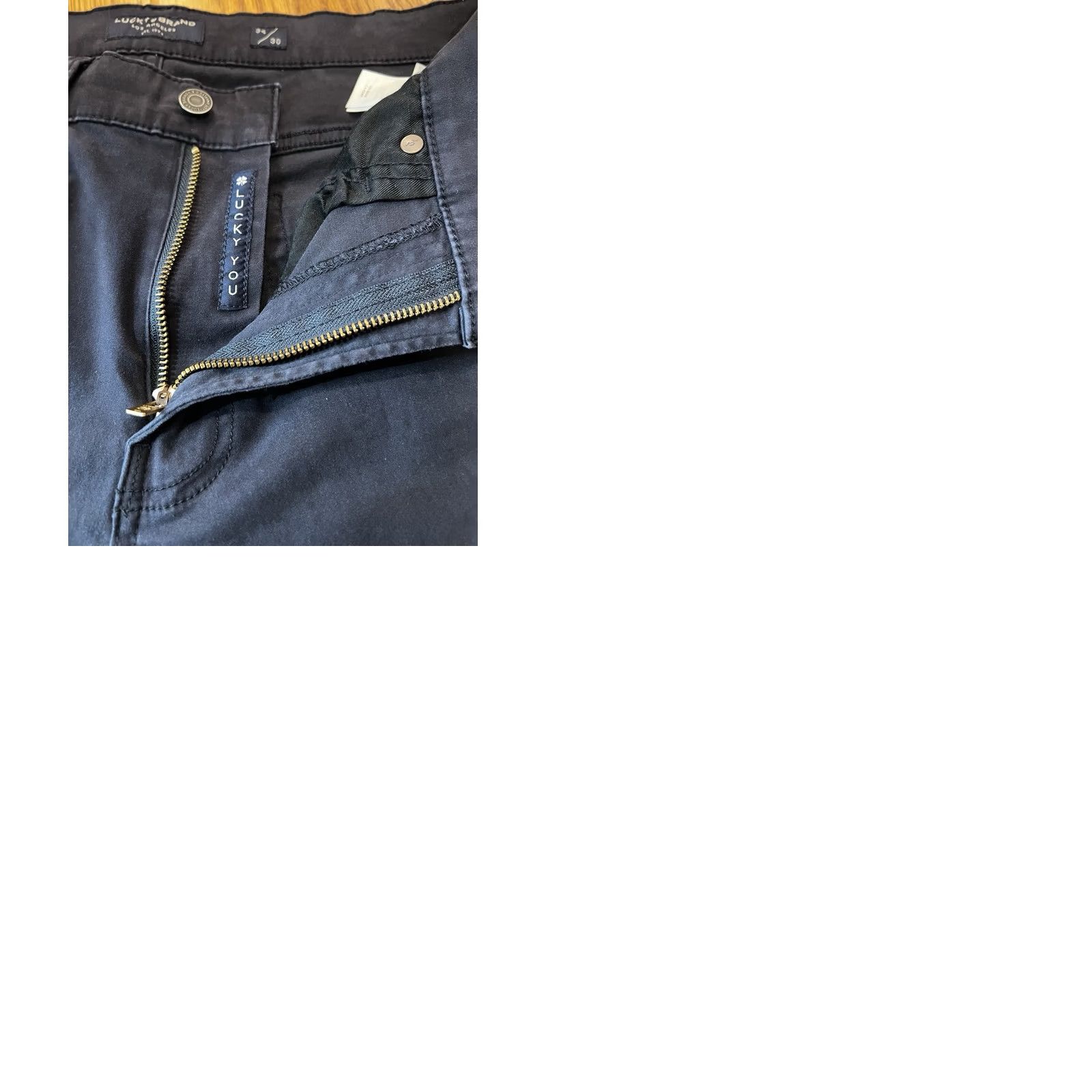 Lucky Brand Lucky Brand Pants Mens 34 Blue Size 34x30 Stretch Casual Dark Wash Size US 34 / EU 50 - 10 Thumbnail