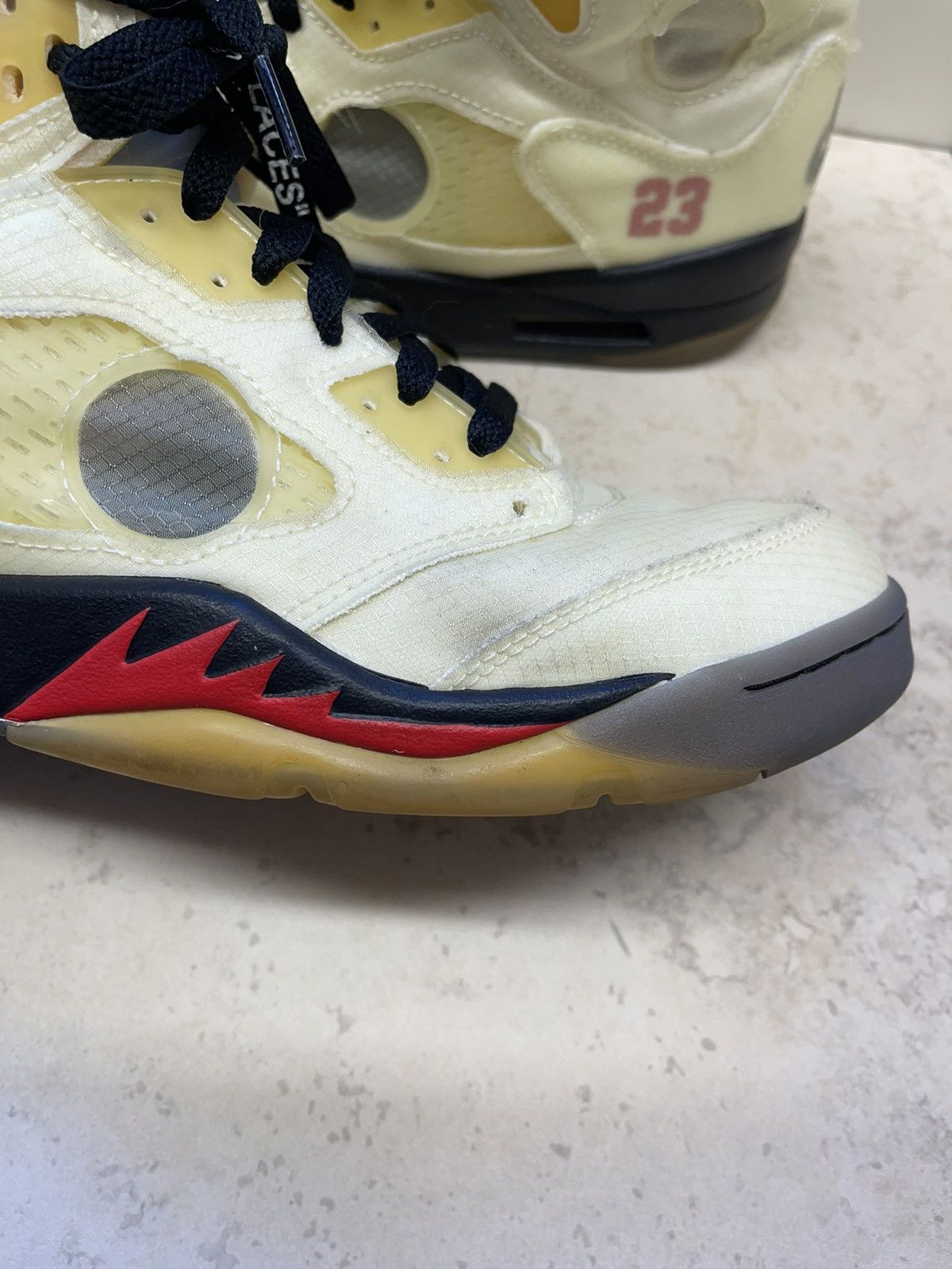 Jordan Brand × Off-White Size 9 - Air Jordan 5 SP x Off-White Mid Sail w/ Box Size US 9 / EU 42 - 5 Thumbnail