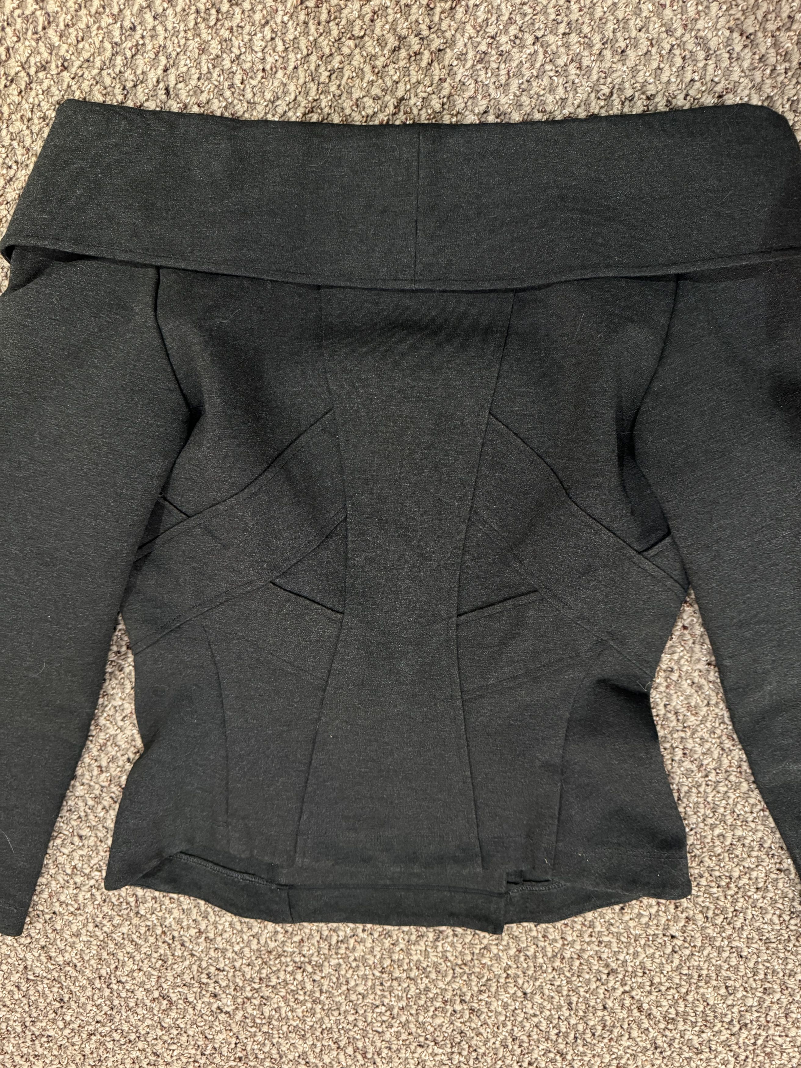 Other Unlabelled Donna Karan-era Sculptural Charcoal Jacket Size XS / US 0-2 / IT 36-38 - 2 Thumbnail