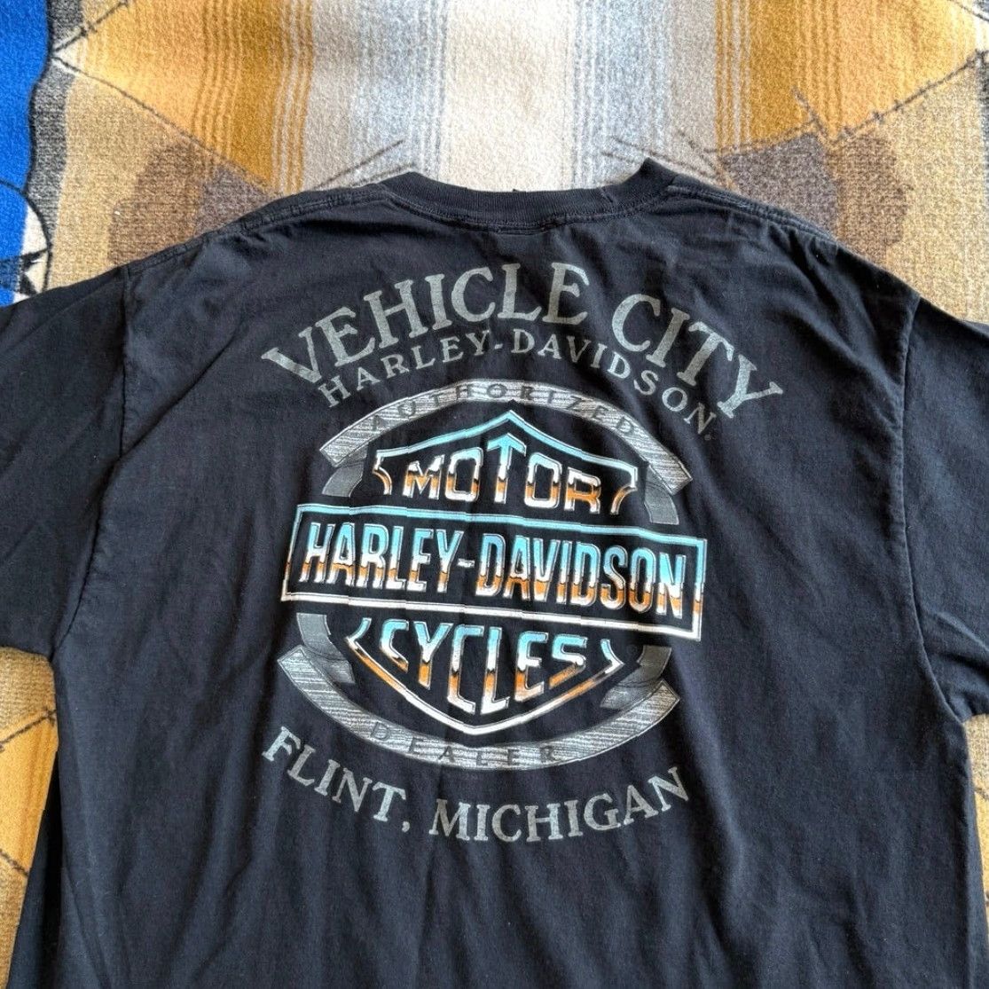 Harley Davidson Harley Davidson Men’s T-Shirt Size L Black Short Sleeve Biker Motorcycle Bulldog 2020s Regular Size US L / EU 52-54 / 3 - 5 Thumbnail
