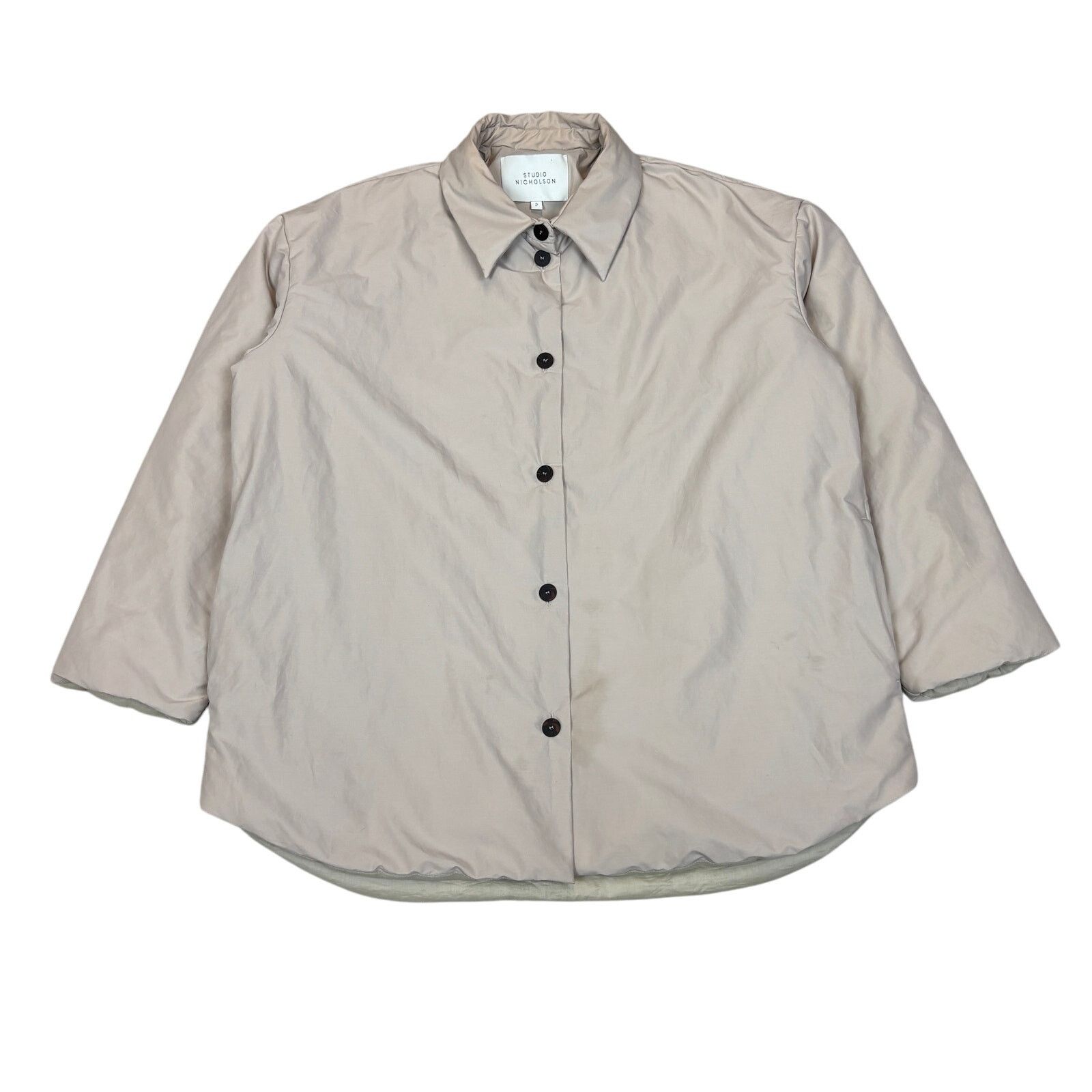 Studio Nicholson Studio Nicholson Laith Eco Downtech Jacket Dove Women's 2 Size XS / US 0-2 / IT 36-38 - 1 Thumbnail