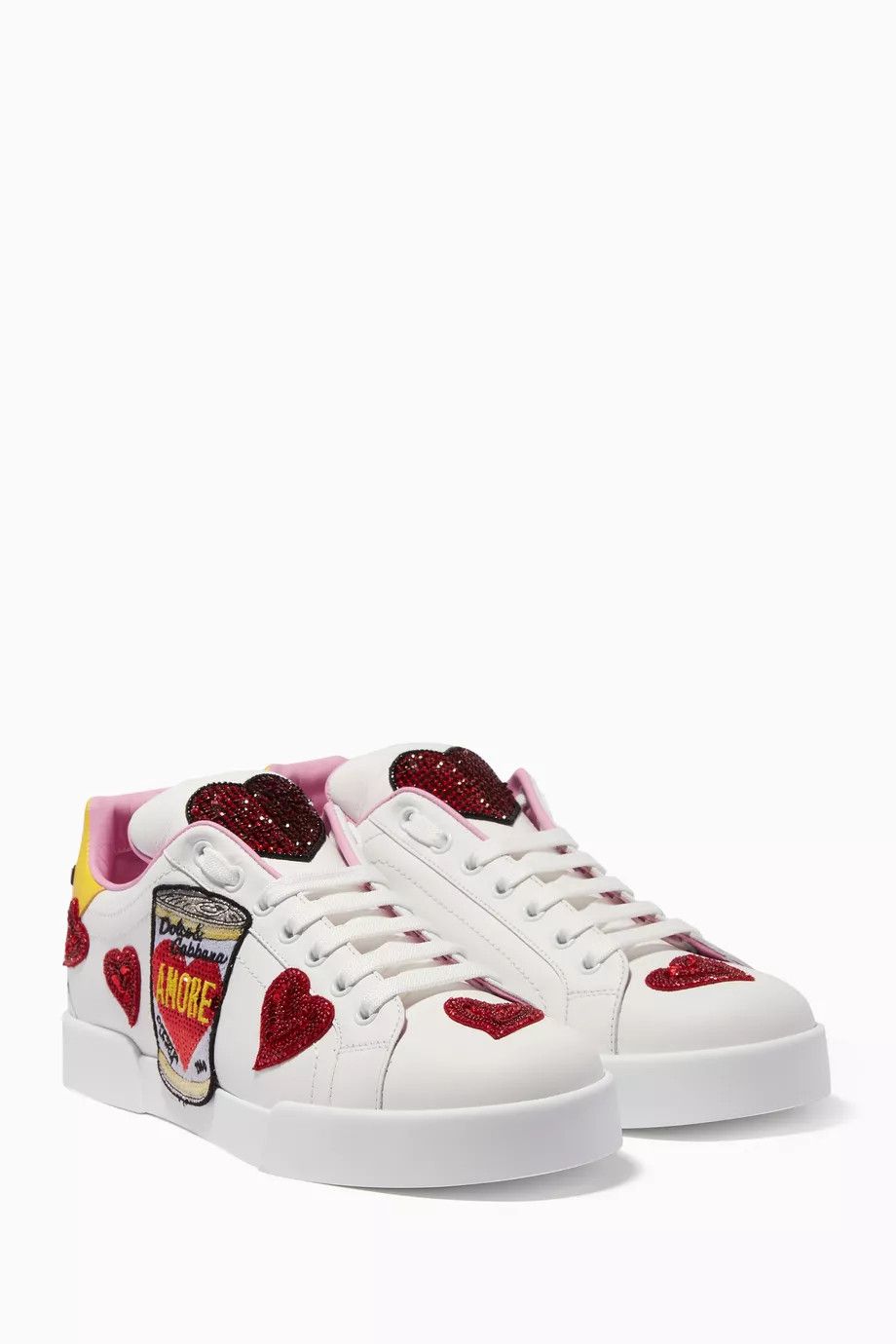 Dolce & Gabbana o1y0925 Low-Top Sneakers in Multicolor Size US 5 / IT 35 - 1 Thumbnail