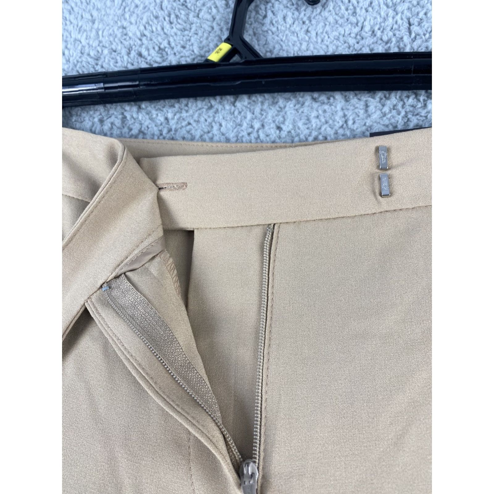 George George Dress Pants Womens Tan Flat Front Size 24W Beige 42-19 Size 42" / US 20 - 4 Thumbnail