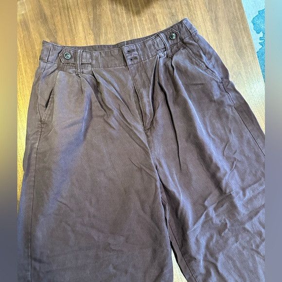 Madewell Madewell Brown Wide Leg Pants Size 32" / US 10 / IT 46 - 1 Thumbnail