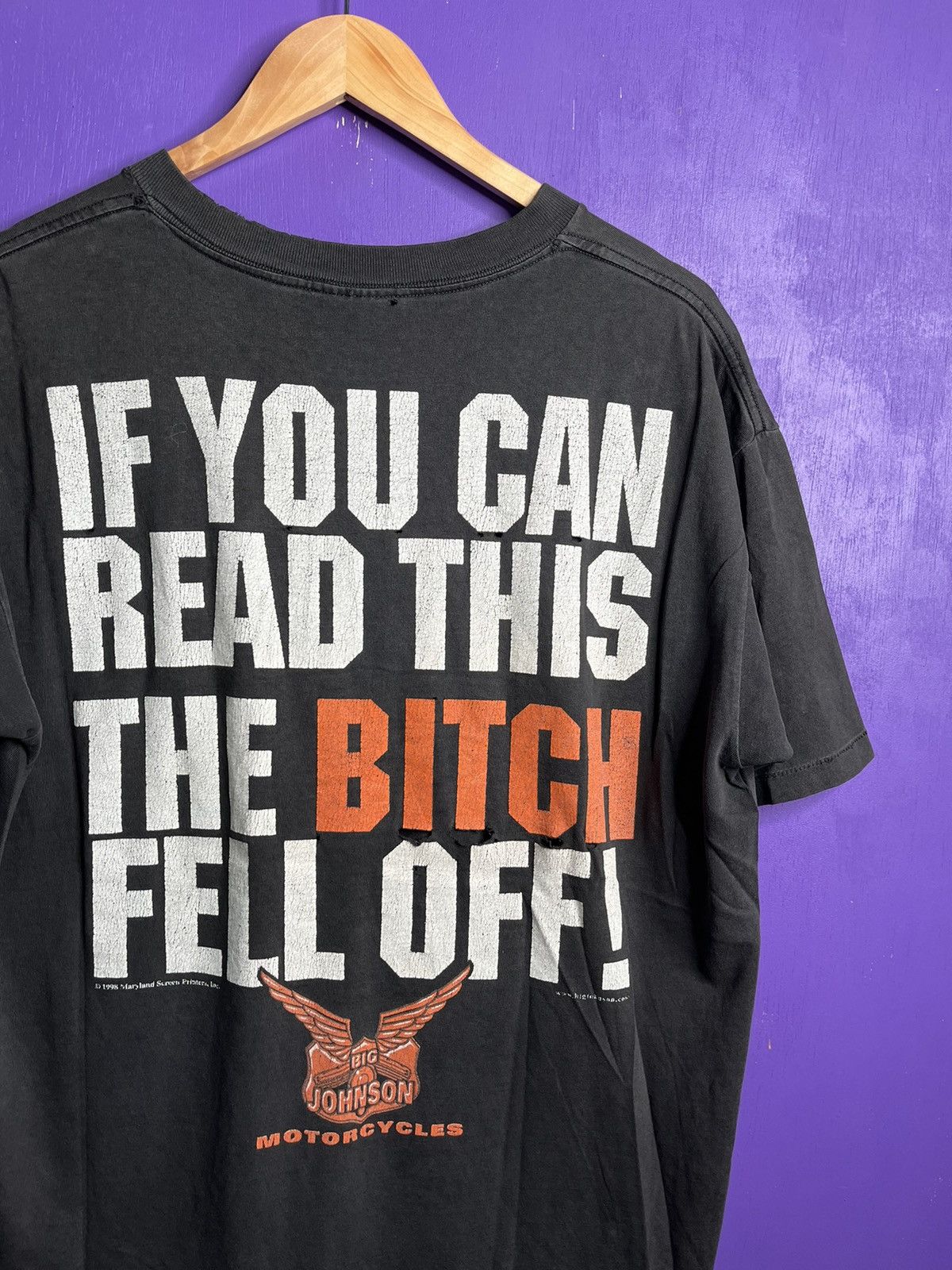 Vintage Vintage 90s Big Johnson if you can read this tee Size US L / EU 52-54 / 3 - 3 Thumbnail