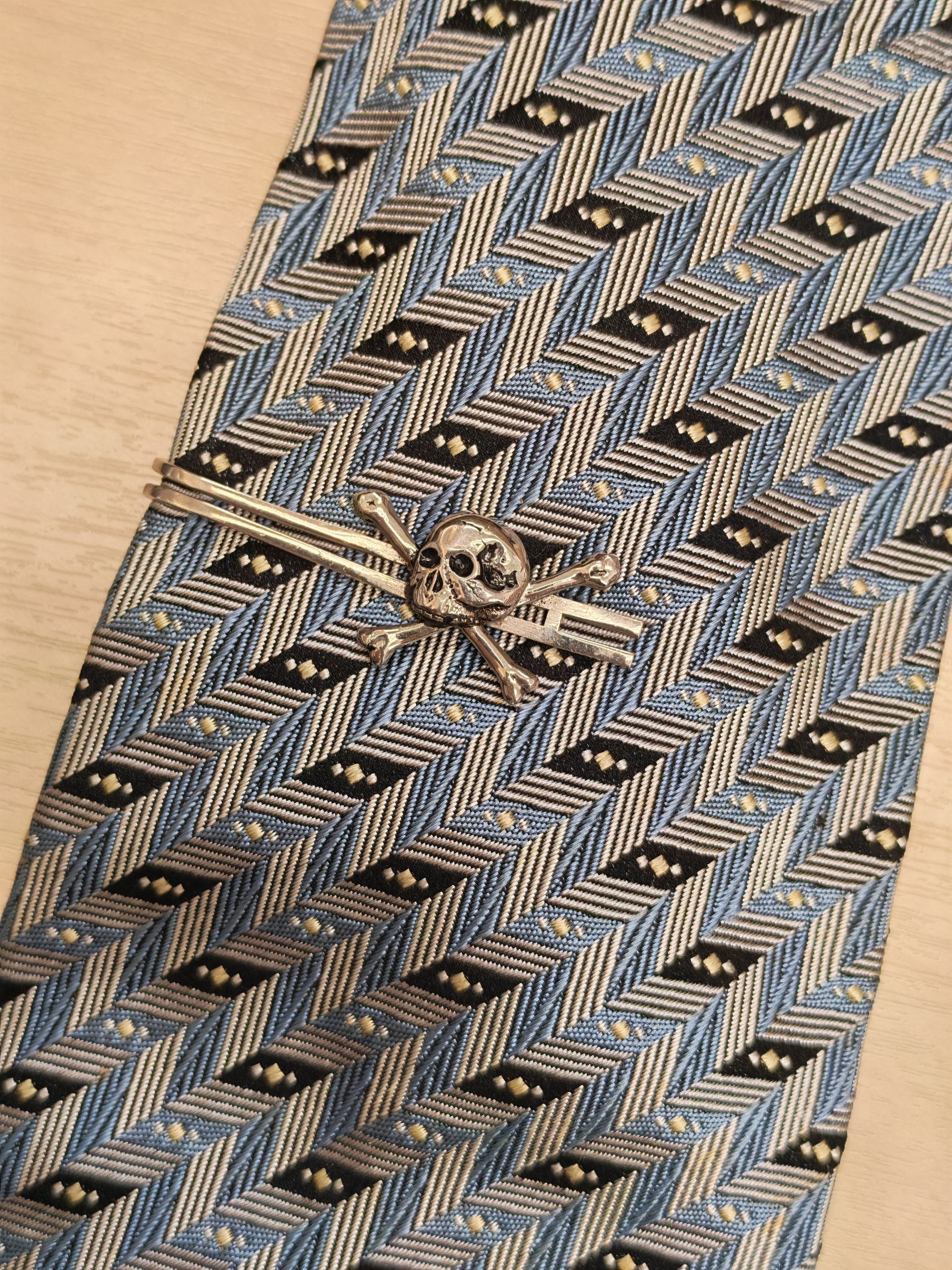 Other Stylish Men's Skull Design Bright Polish Fashion Tie Clips Size ONE SIZE - 2 Thumbnail