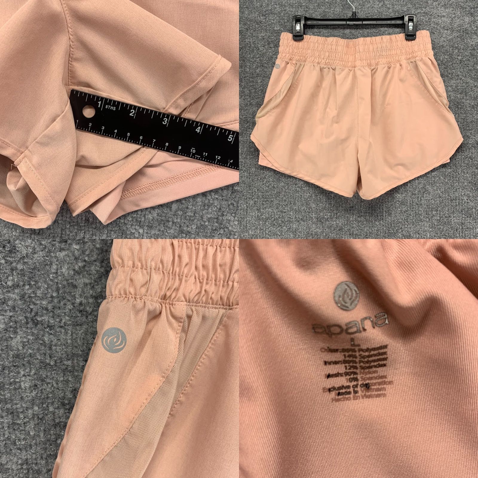 Vintage Apana Shorts Womens Medium M Pink Lined Active Athletic Training Stretch Size 30" / US 8 / IT 44 - 8 Thumbnail