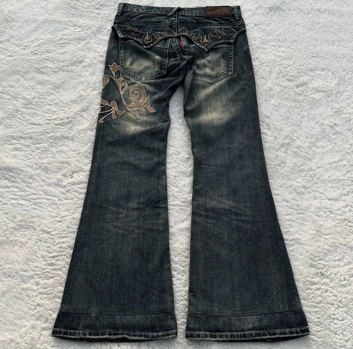 パンツ Tornado Mart print flare denim pants foulmannered | Tornado Mart Cheetah Print Flare Jeans really