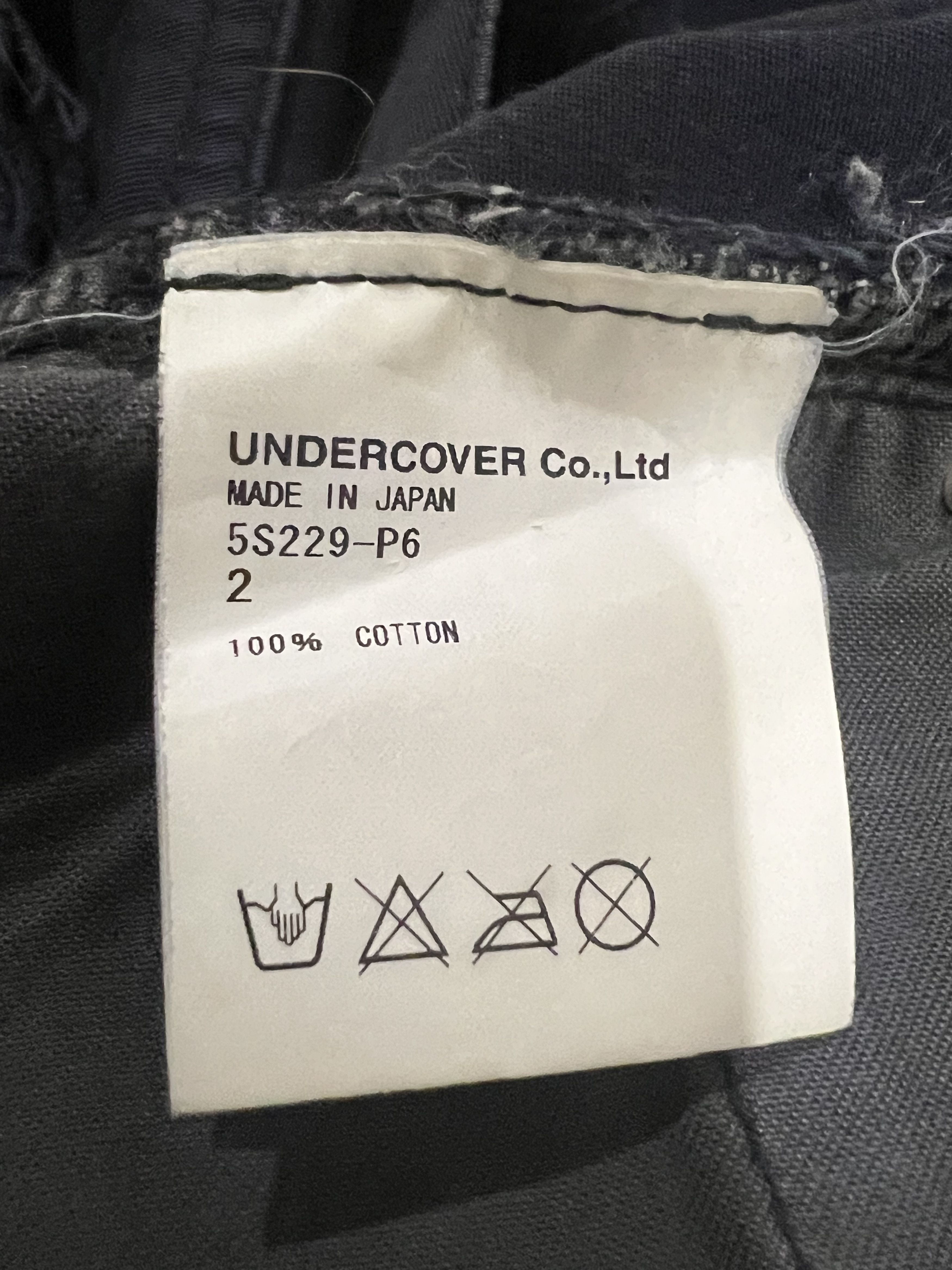 Undercover SS05 Graffiti Patch Distressed Dark Navy Twill Jeans Size US 32 / EU 48 - 18 Thumbnail