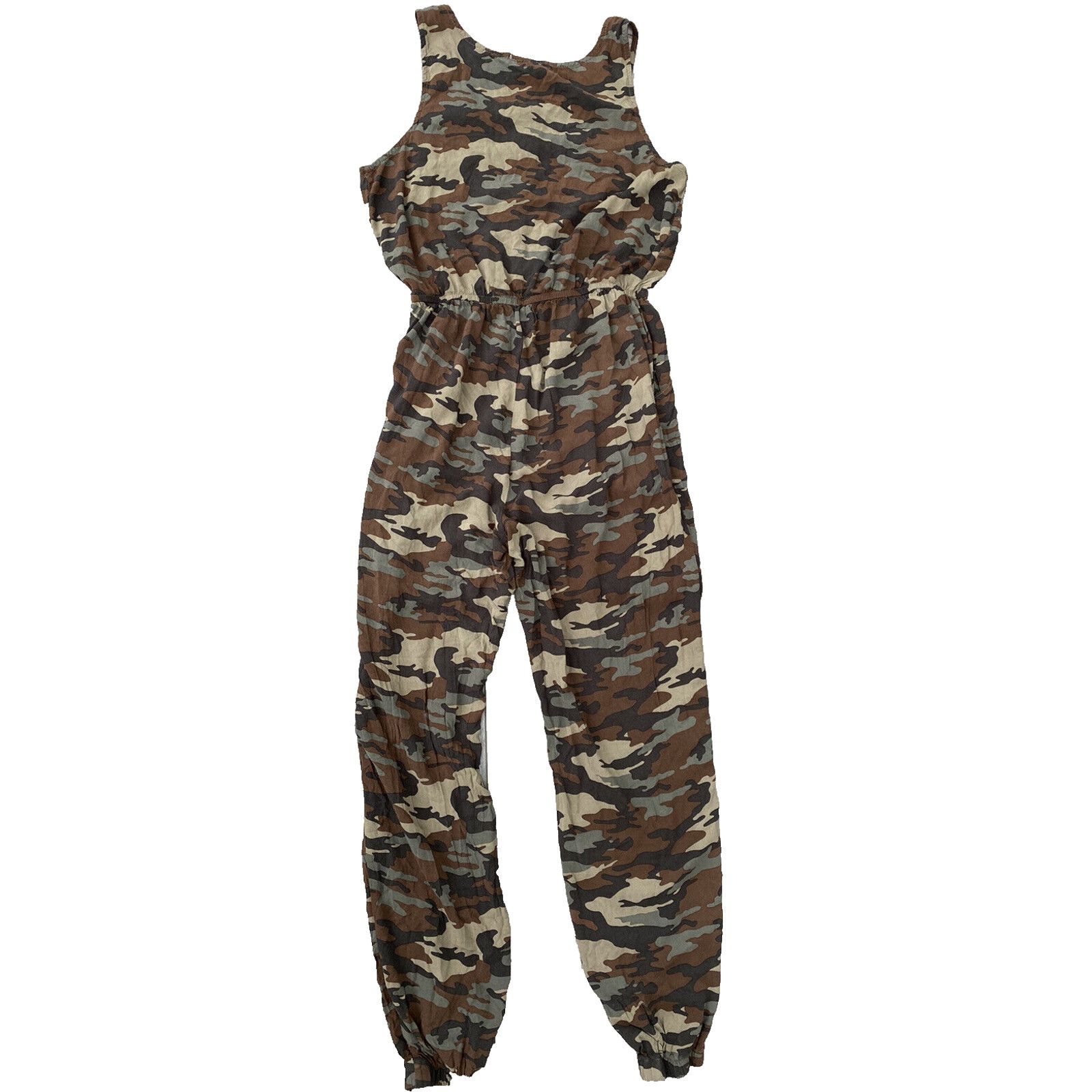 Briggs & Riley Riley&James Camouflage Bib Overalls L Green Grey A000315 Size 28" / US 6 / IT 42 - 3 Thumbnail