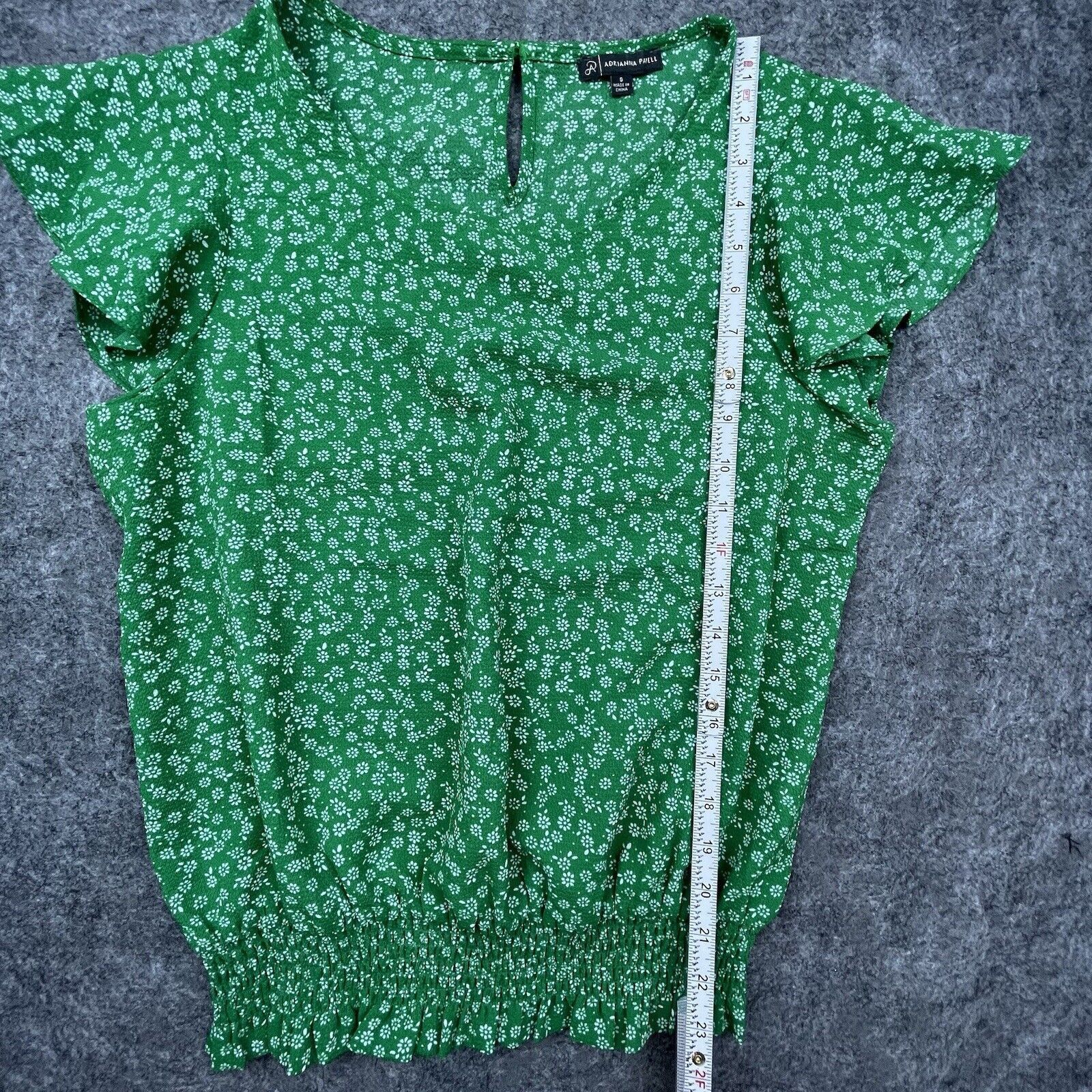 Adrianna Papell Adrianna Papell Blouse Womens Small Flowers Boho Cottage Size S / US 4 / IT 40 - 4 Thumbnail