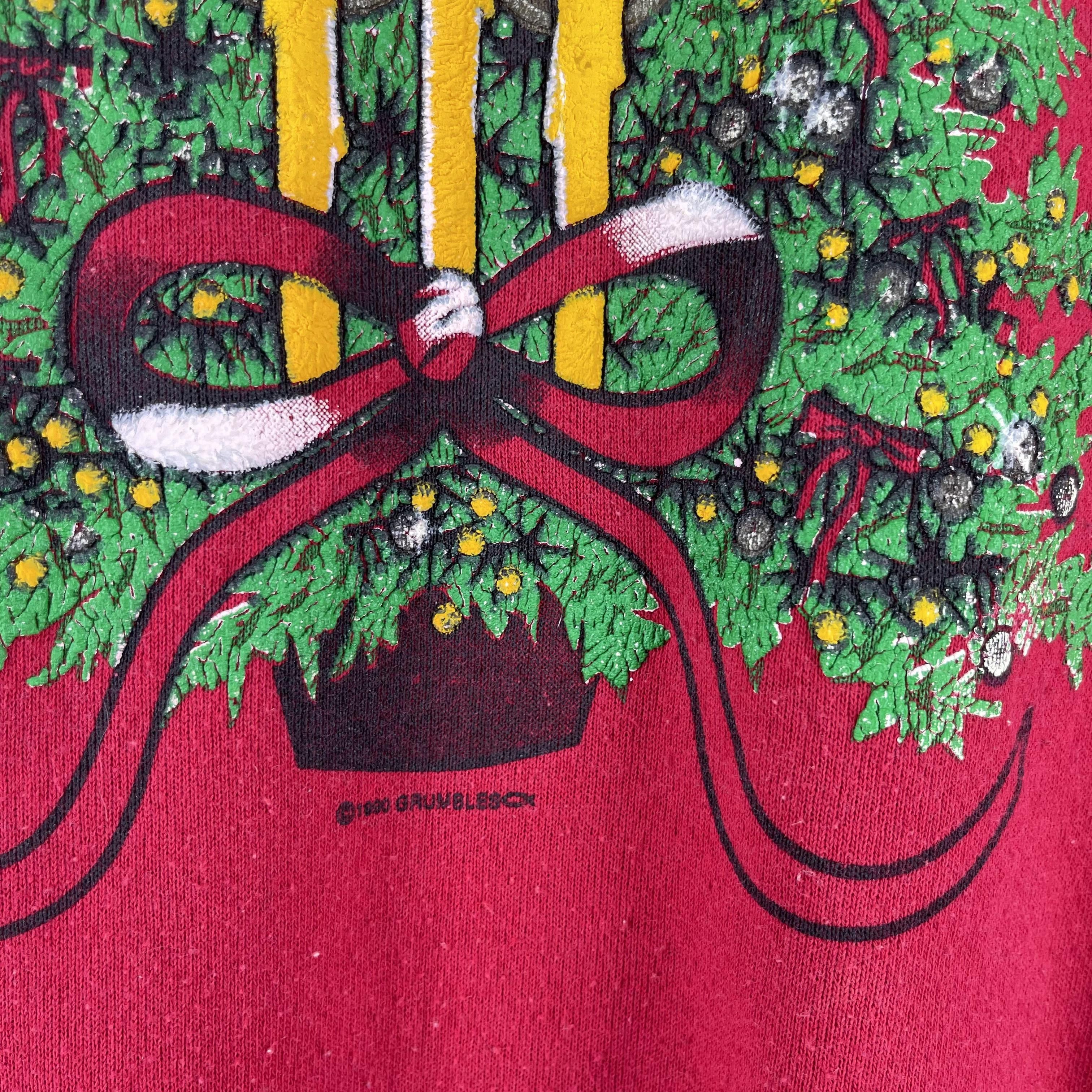 Vintage Vintage 90's MERRY CHRISTMAS Printed Sweatshirt Size US XL / EU 56 / 4 - 3 Thumbnail
