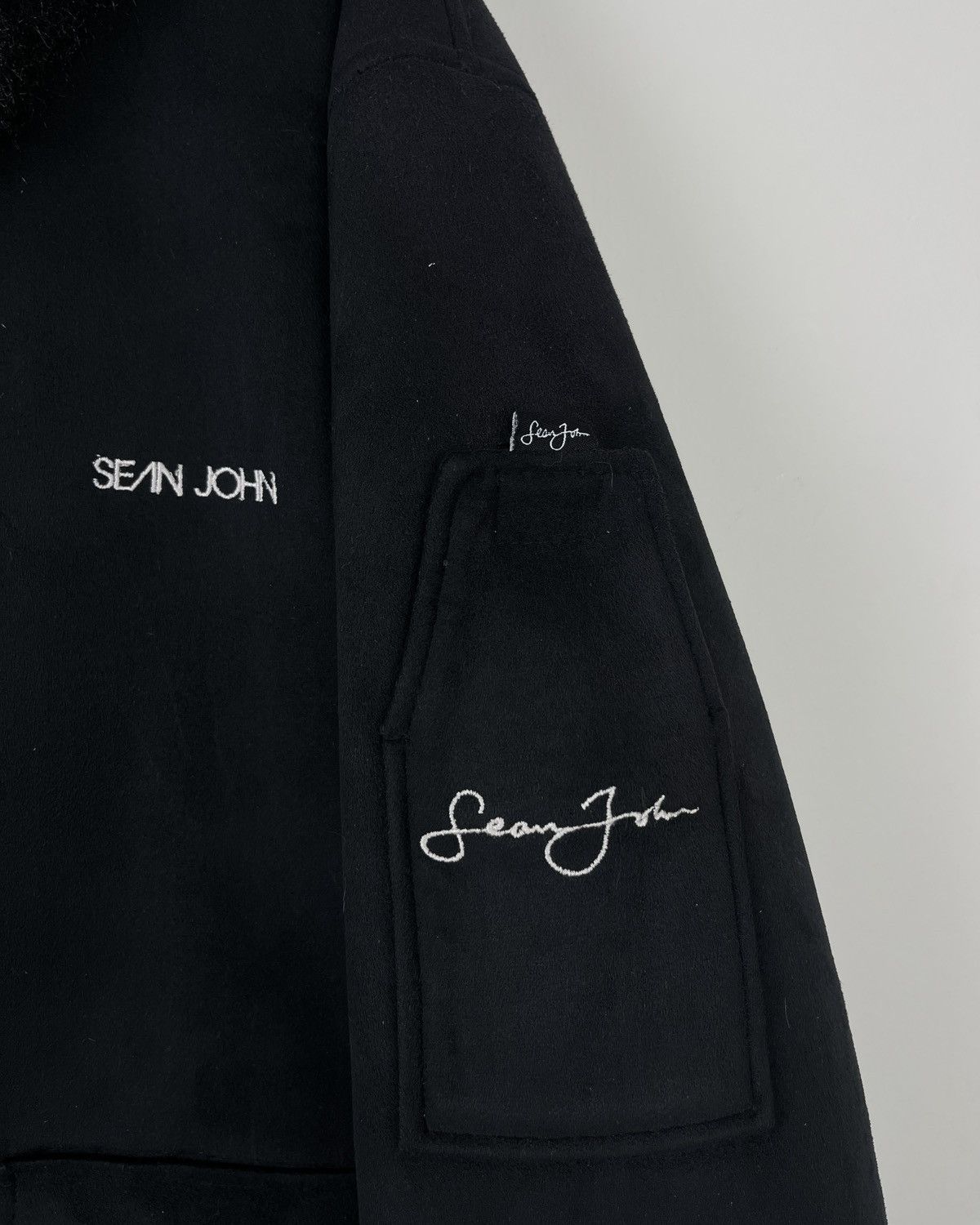 Sean John Vintage Y2K Sean John Faux Shearling Flight Jacket Size US L / EU 52-54 / 3 - 4 Thumbnail