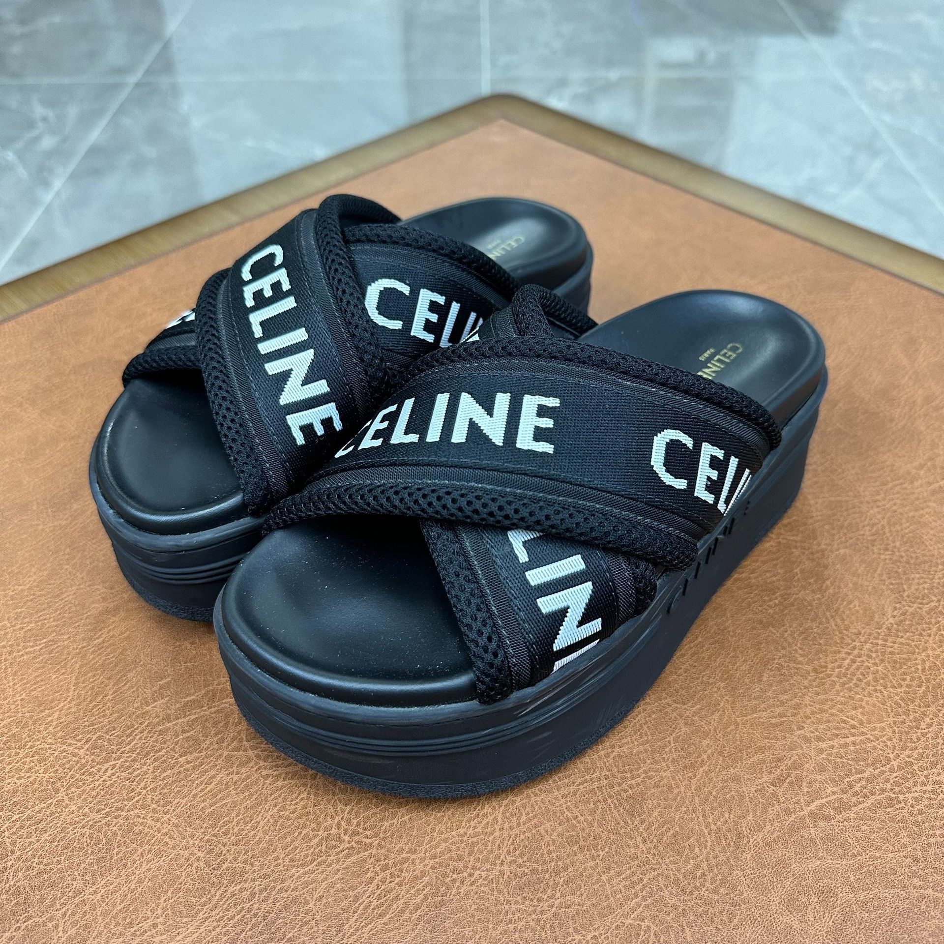 Celine Celine Black Sandals it_35 Women Size US 5 / IT 35 - 1 Thumbnail