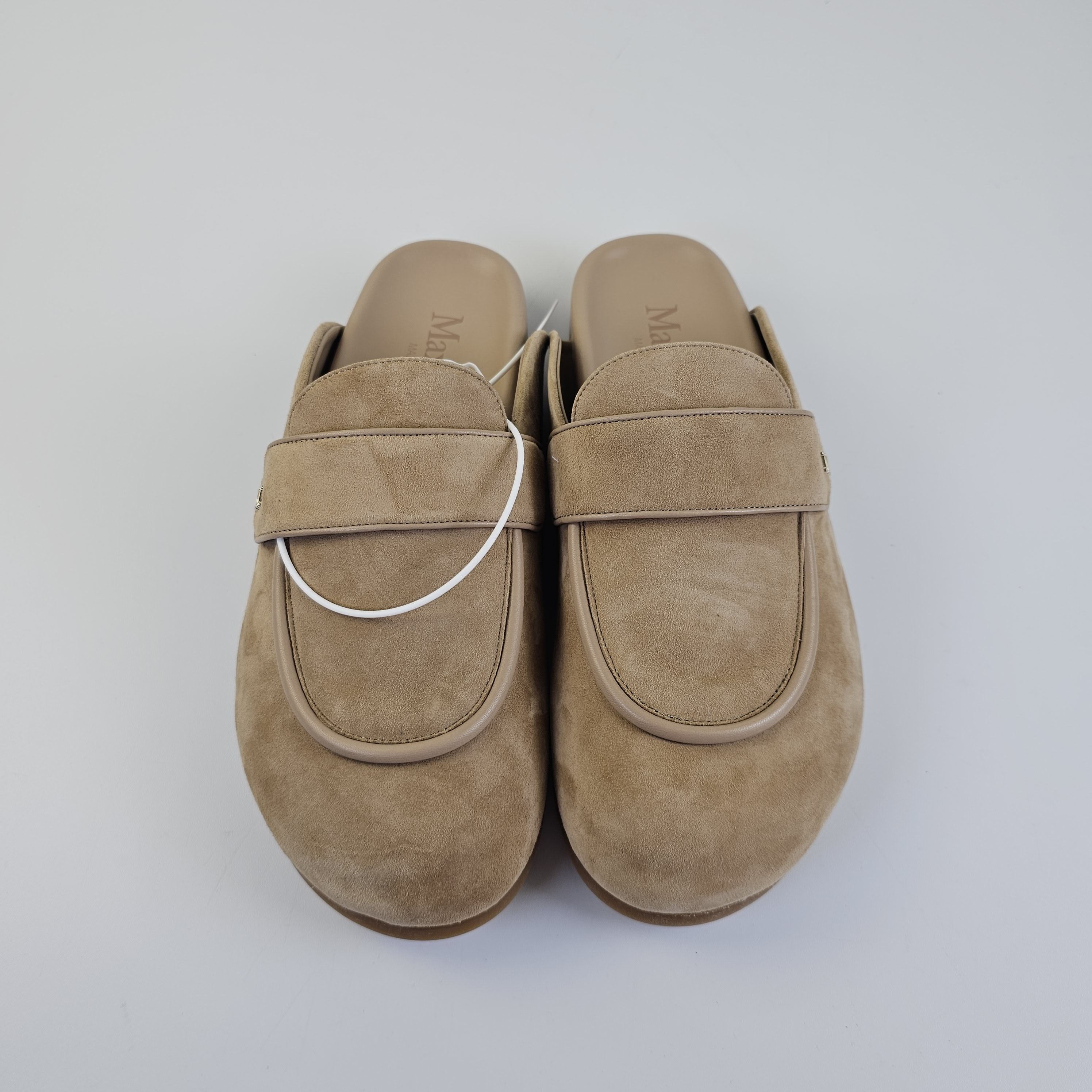 Max Mara Max Mara Beige Suede Manly Mules New FW24 Size US 9 / IT 39 - 7 Thumbnail