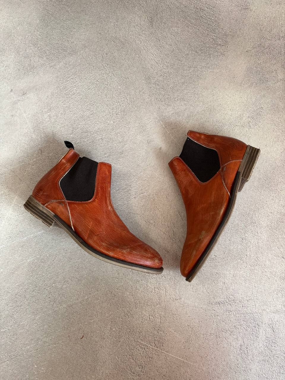 Other Leather Faded Vintage KMRii Guidi style Boots Shoes Y2K Size US 10 / EU 43 - 2 Thumbnail