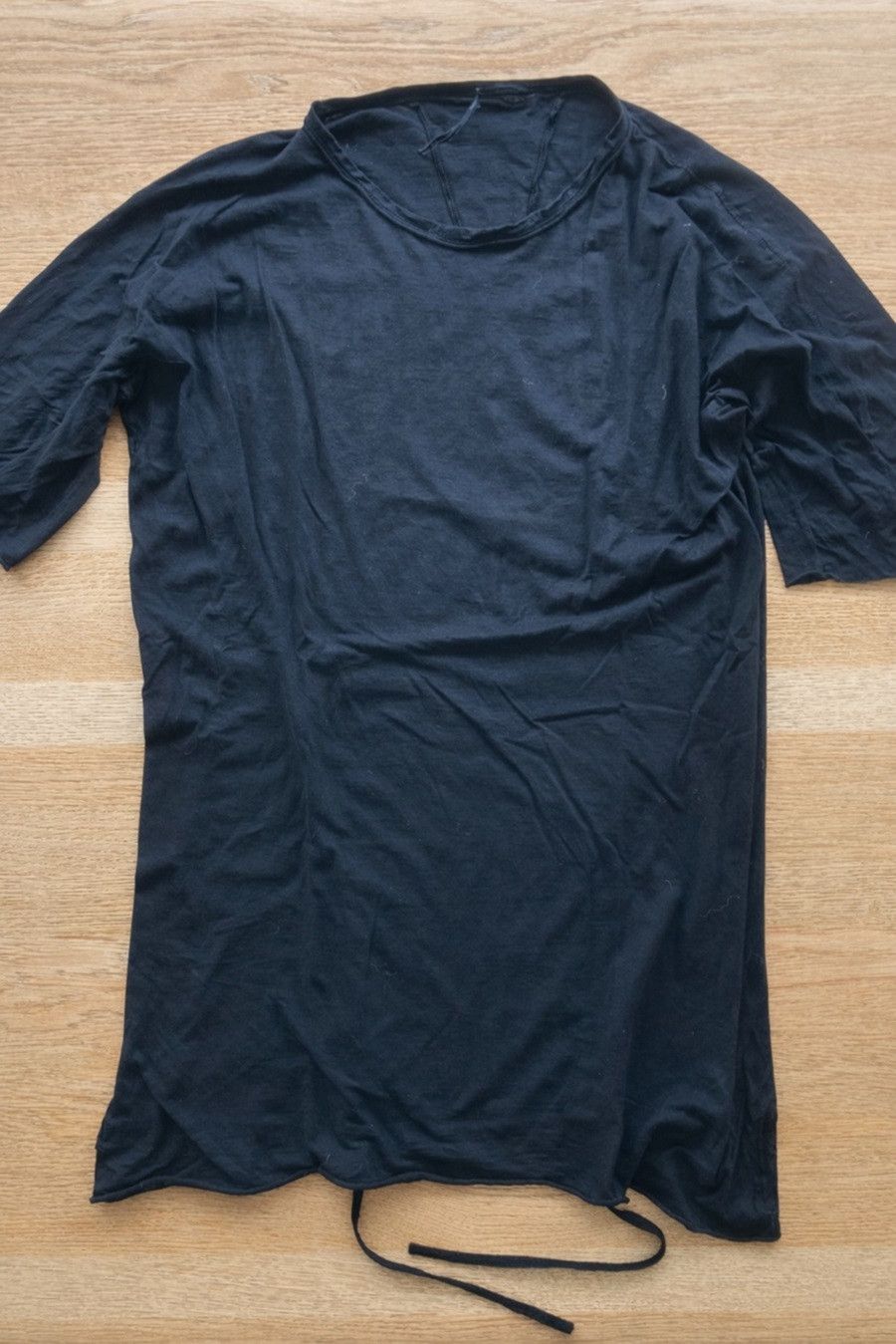 Masnada Masnada black bound seam T shirt 50/M Size US M / EU 48-50 / 2 - 2 Thumbnail