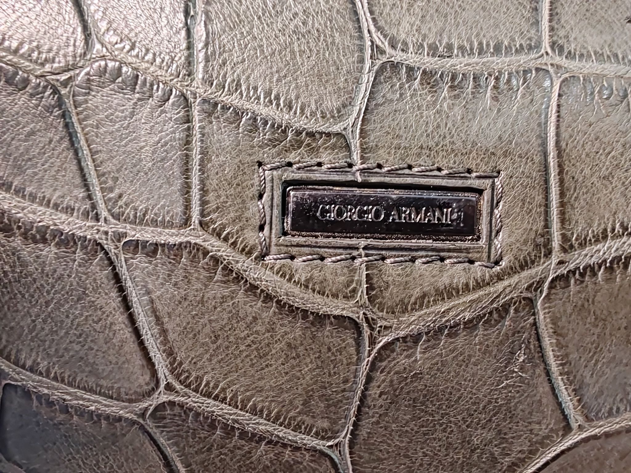 Giorgio Armani REAL CROCODILE LEATHER BAG WITH CROCODILE FOLDER Size ONE SIZE - 13 Thumbnail