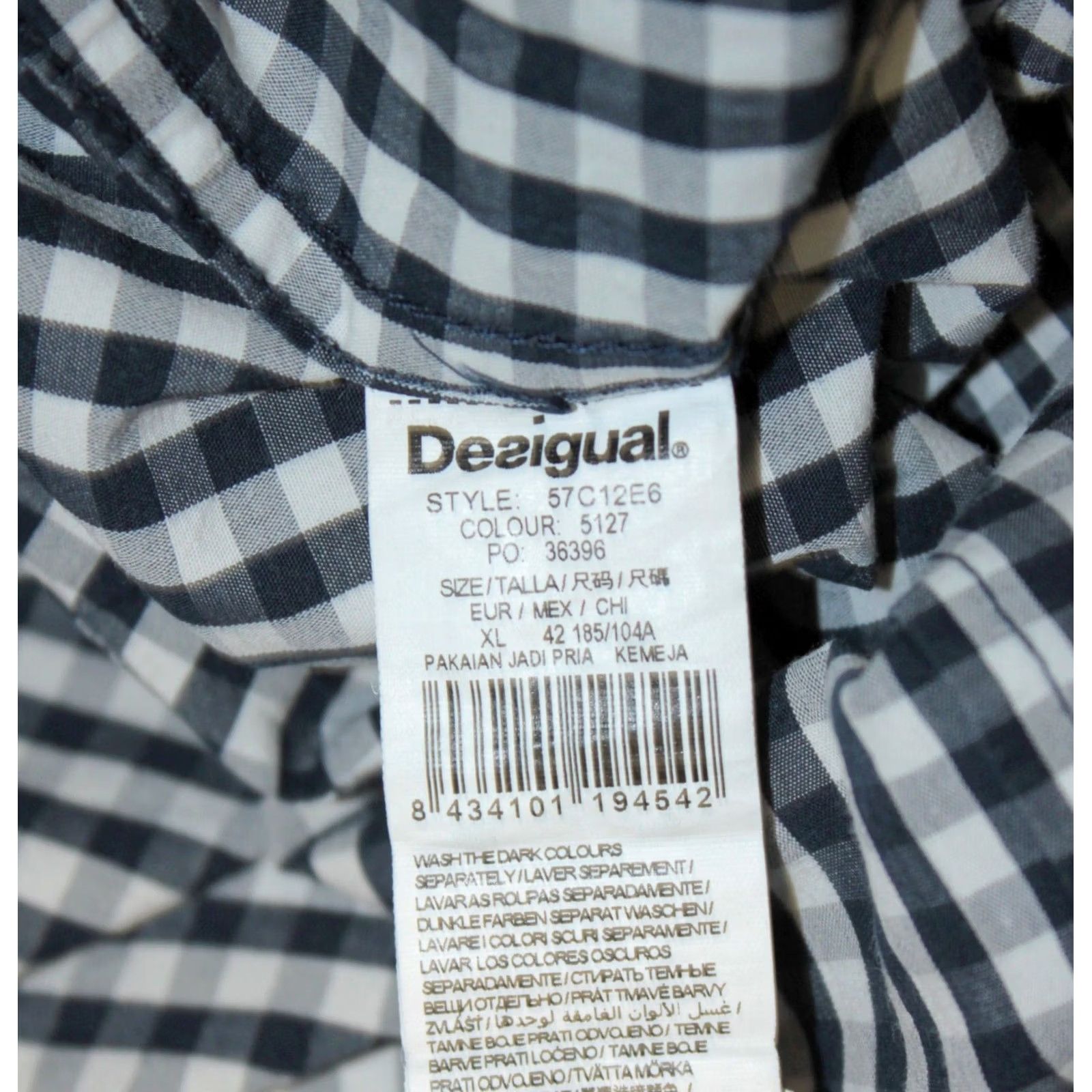 Desigual Desigual Mens shirt XL Long Sleeve Collared Button-Up Multicoloured Casual Shirts Men World Size US XL / EU 56 / 4 - 3 Thumbnail