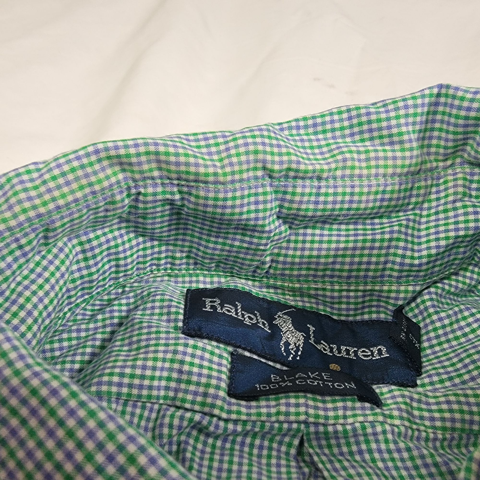Ralph Lauren Ralph Lauren Blake Mens Large Green Plaid Button Down Shirt Size US L / EU 52-54 / 3 - 5 Thumbnail