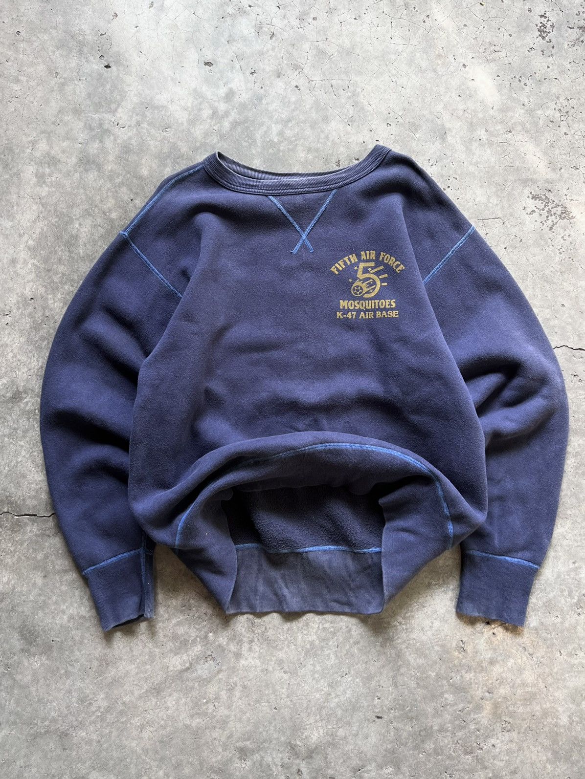 Buzz Rickson's BUZZ RICKSON'S "Mosquitoes" K-47 Air Base Loopwheel Sweater Size US M / EU 48-50 / 2 - 3 Thumbnail