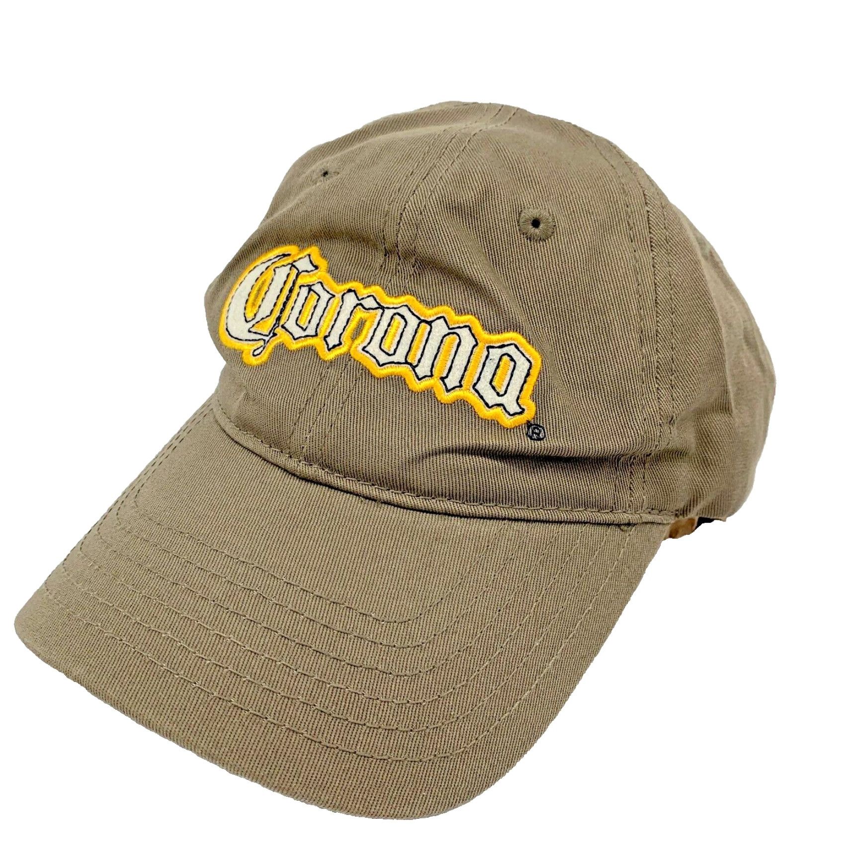 Vintage Corona Hat Adjustable Strap Cotton Sports Baseball Cap Men's Brown Size ONE SIZE - 2 Thumbnail