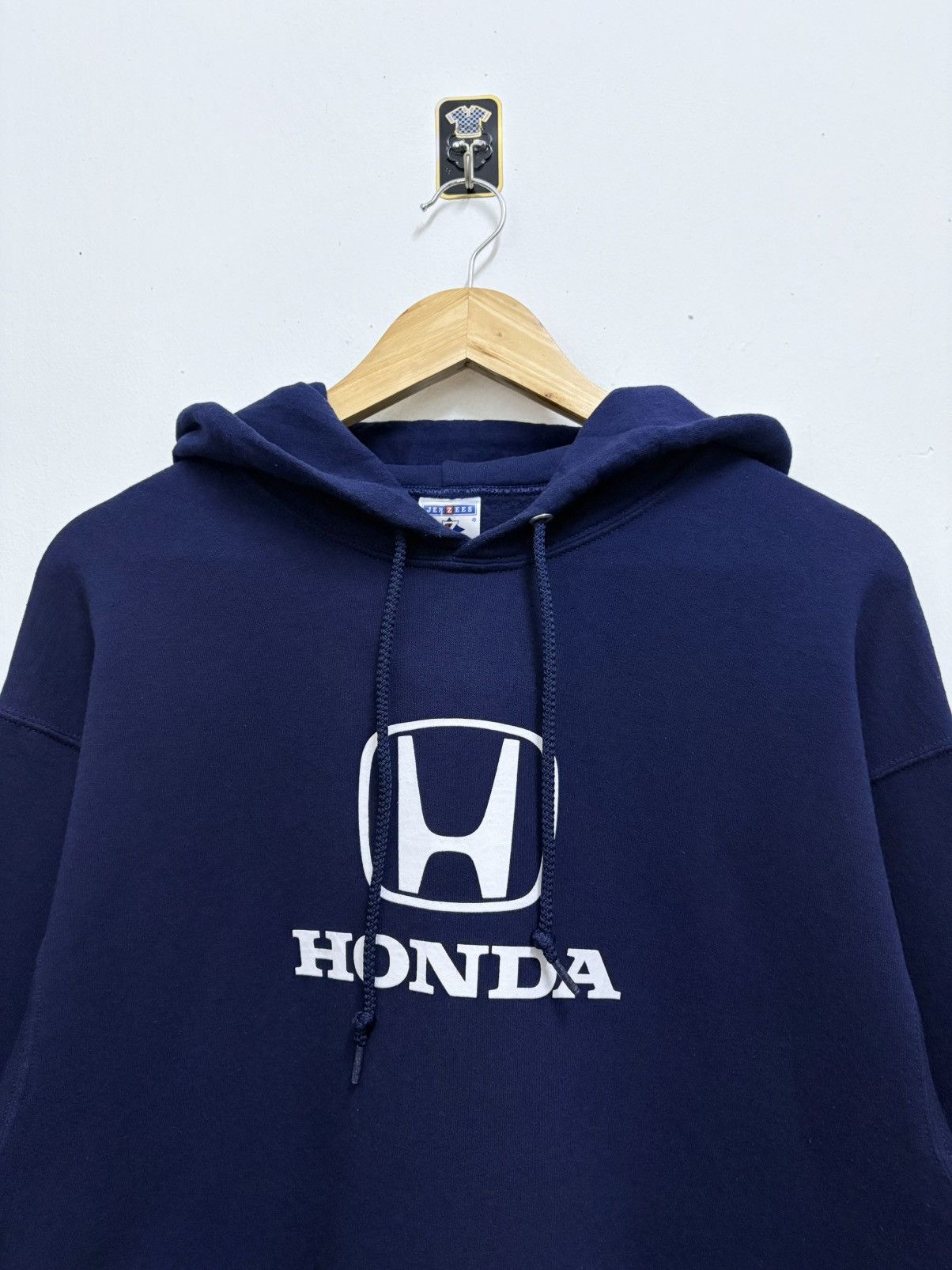 Japanese Brand 2000's JDM Honda / Wangan Midnight Racing Navy Hoodie Size US L / EU 52-54 / 3 - 3 Thumbnail