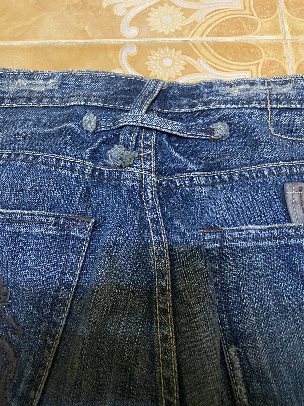 Japanese Brand × Live Mechanics Live Mechanics Denim Jeans vintage Size US 33 - 13 Thumbnail