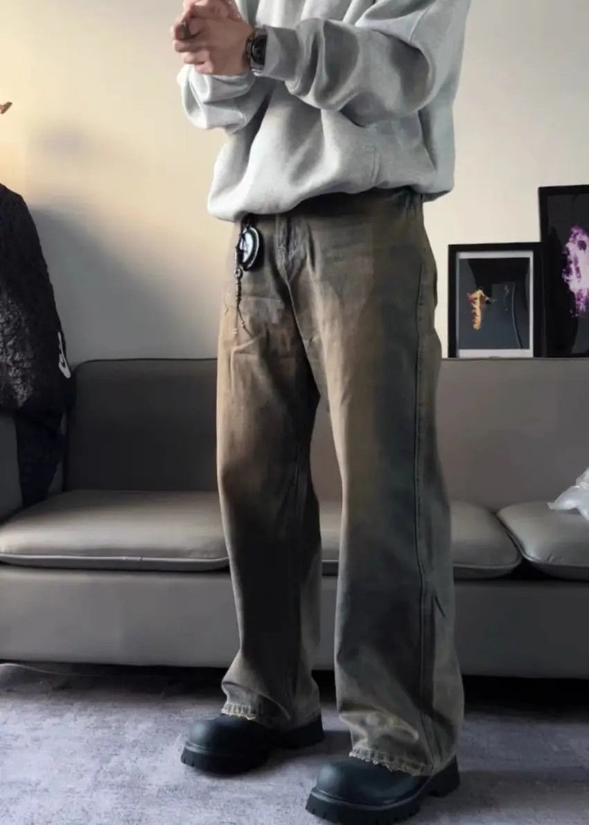 Designer × Japanese Brand Bronze blue Y2K skateboarding hiphop utility baggy jeans Size US 30 / EU 46 - 3 Thumbnail