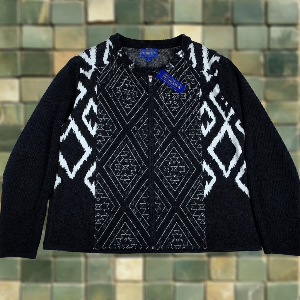 Pendleton VINTAGE Pendleton Cardigan Sweat er? Size L / US 10 / IT 46 - 1 Thumbnail