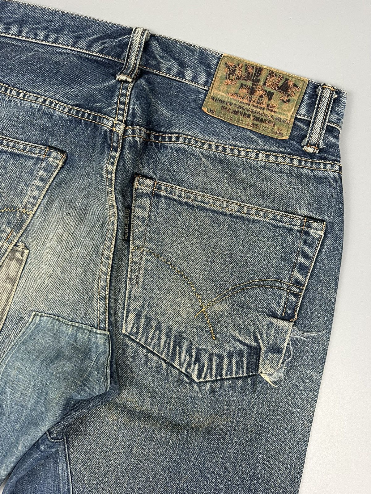 Blue Blue Japan Vintage Blue Blue Japan Boro Shashiko Denim Size US 32 / EU 48 - 8 Thumbnail
