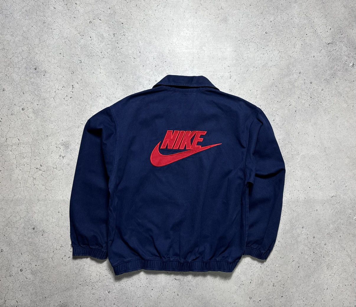 Nike Nike Vintage 90’s Track Top Jacket Big Swoosh Drill Size US L / EU 52-54 / 3 - 1 Thumbnail