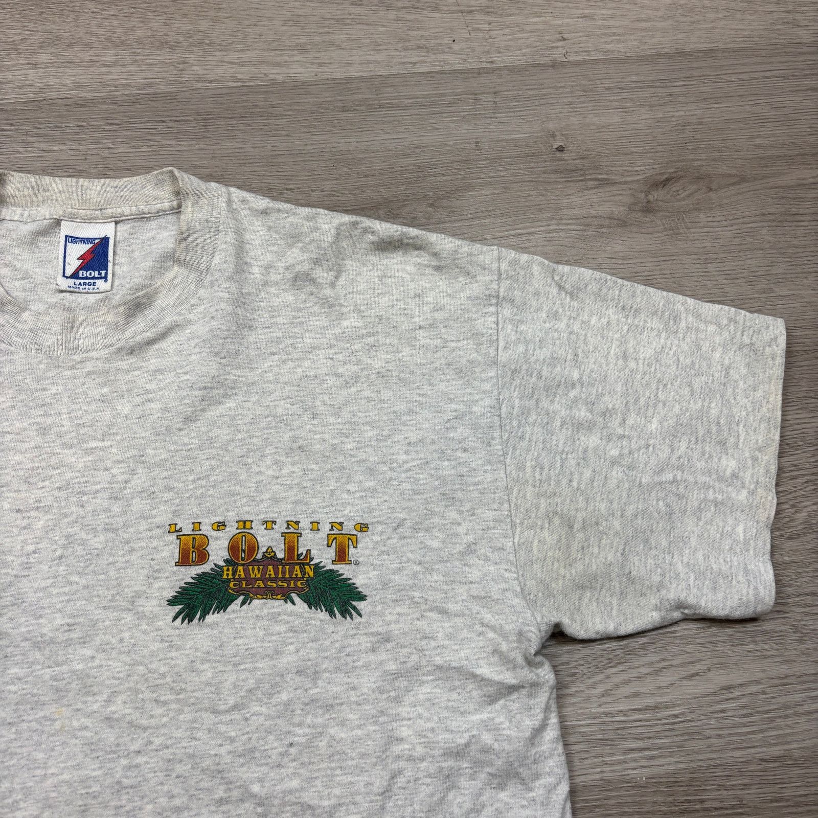 Lightning Bolt × Vintage Vintage 90s Lightning Bolt Hawaiian Classic Surf Shirt Large Size US L / EU 52-54 / 3 - 4 Thumbnail